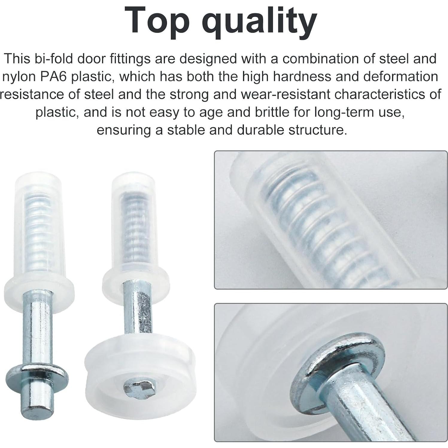 Hardware para Puerta Bifold Hugexpen N 7266 - Paquete de 2