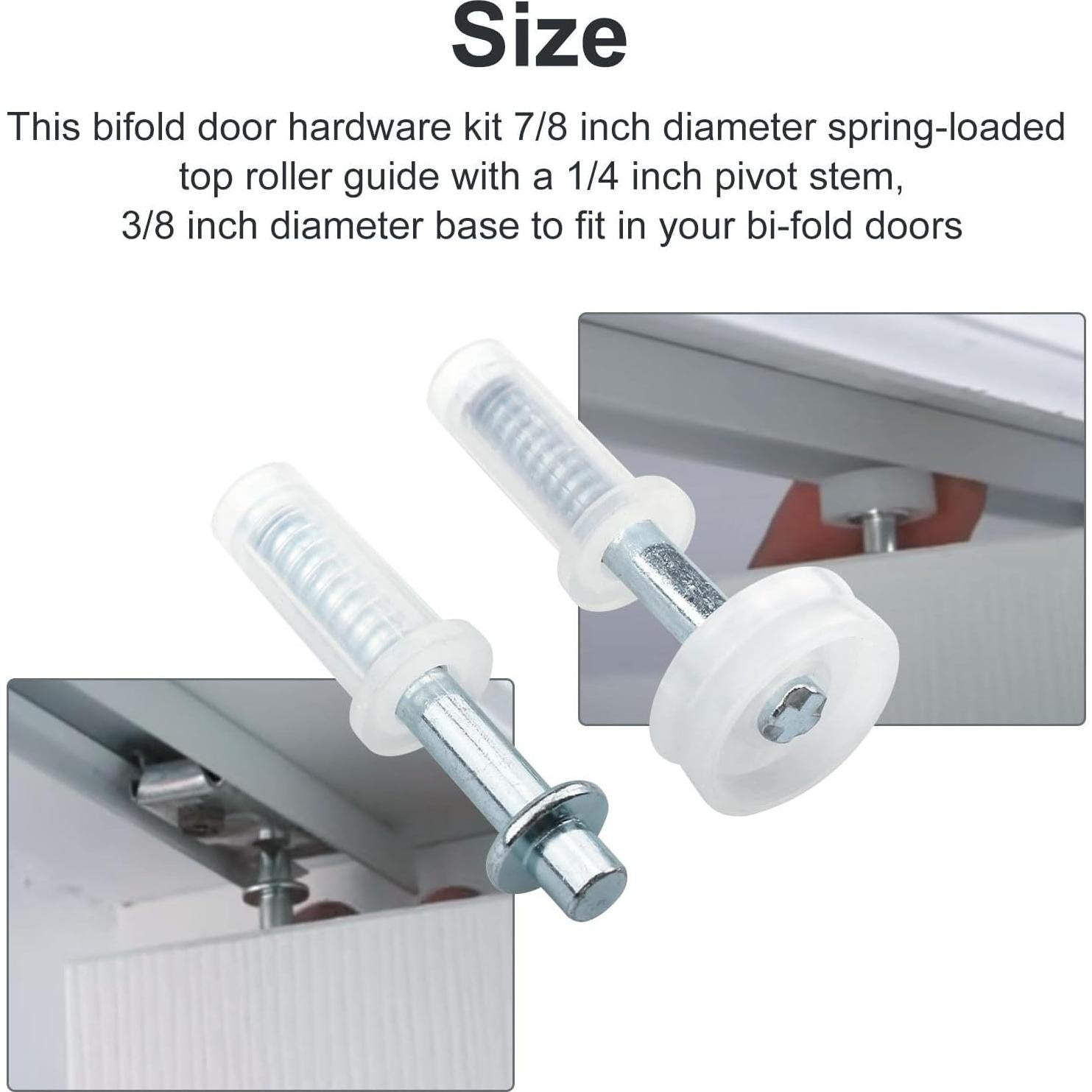 Hardware para Puerta Bifold Hugexpen N 7266 - Paquete de 2