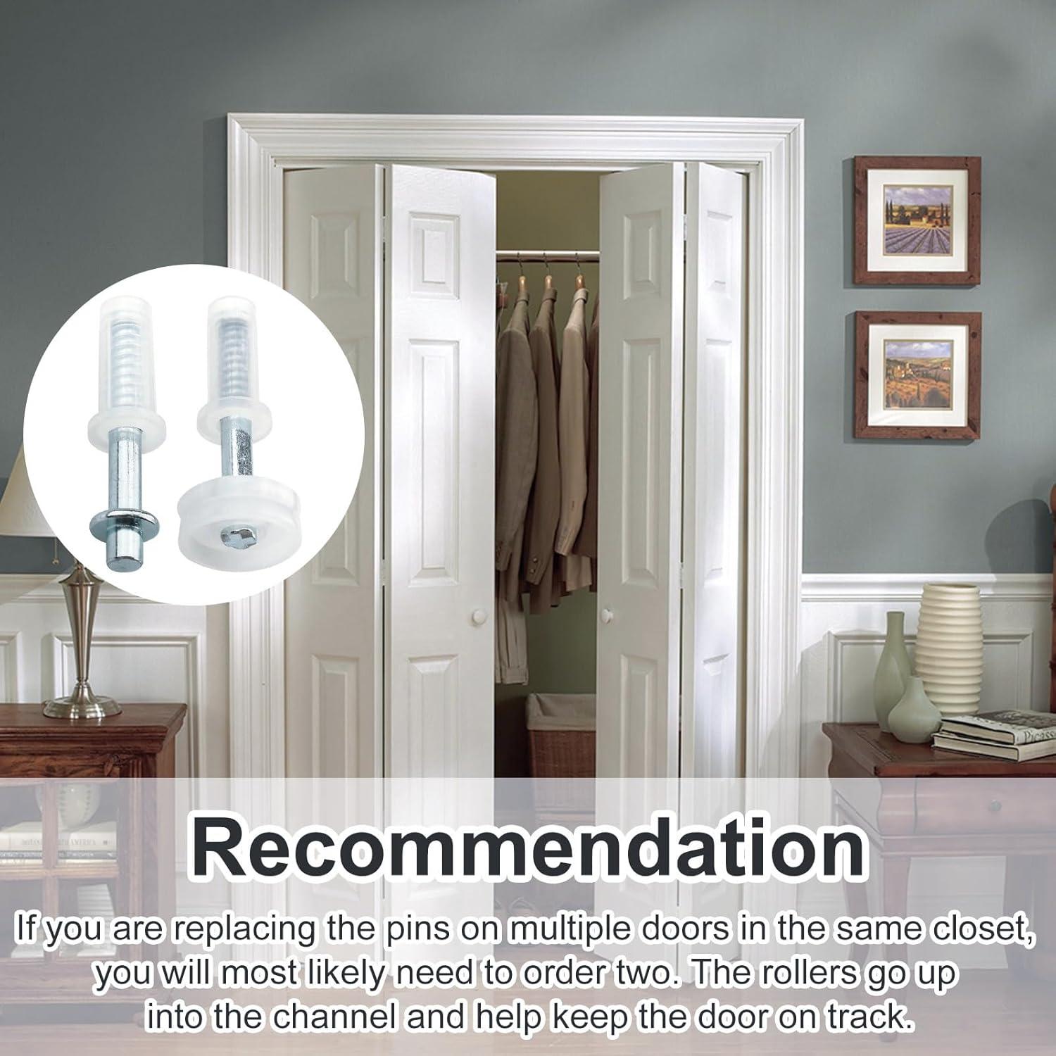 Hardware para Puerta Bifold Hugexpen N 7266 - Paquete de 2