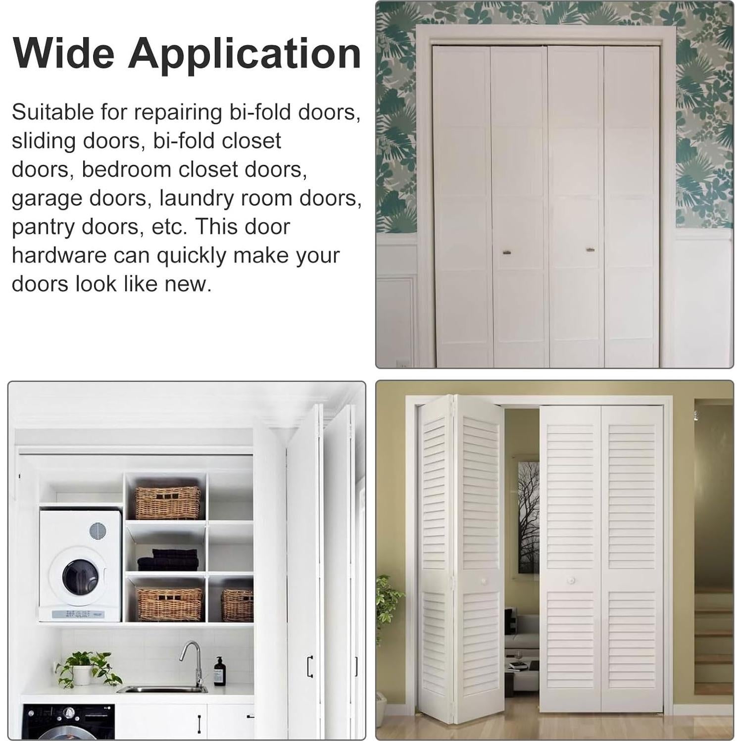 Hardware para Puerta Bifold Hugexpen N 7266 - Paquete de 2