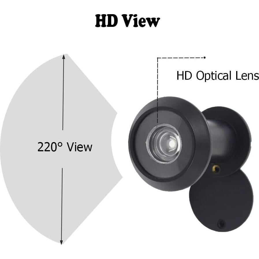 Mirilla de Puerta Junxave de Latón 220° con Cubierta Privacidad