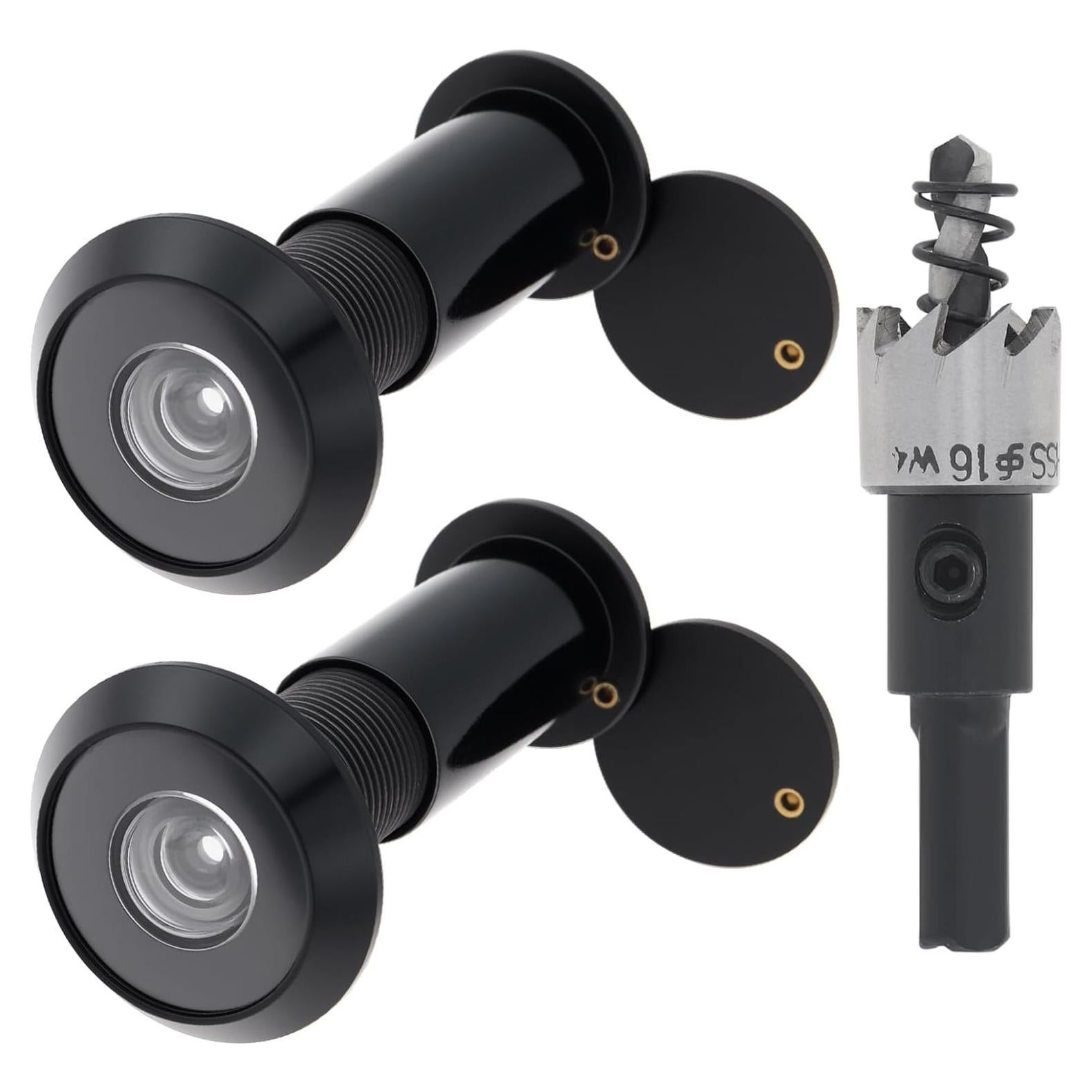 Mirador de Puerta de Latón HOJLKLD con Cubierta Privacidad 200°