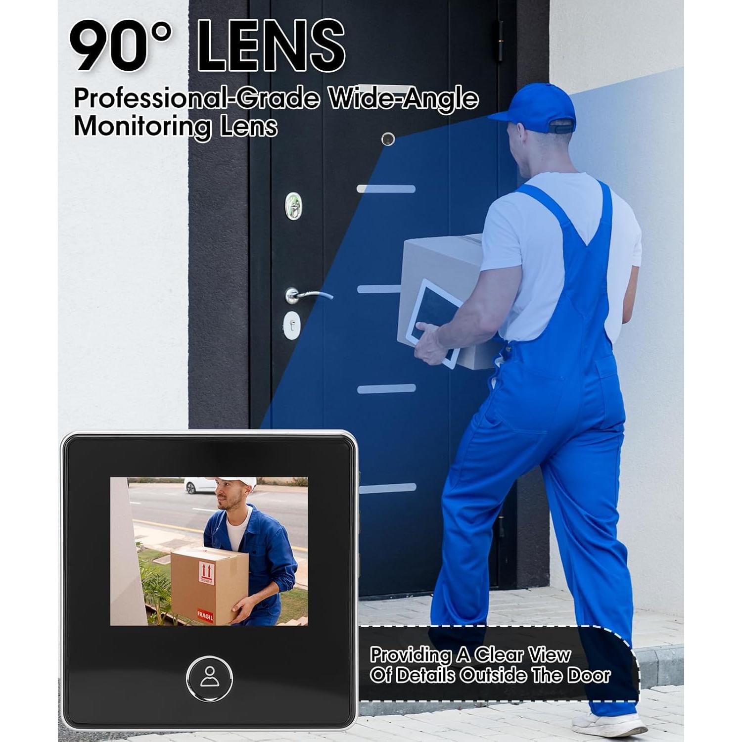 Cámara Digital de Mirilla Irosiy 2.8" HD Infrarroja 90°