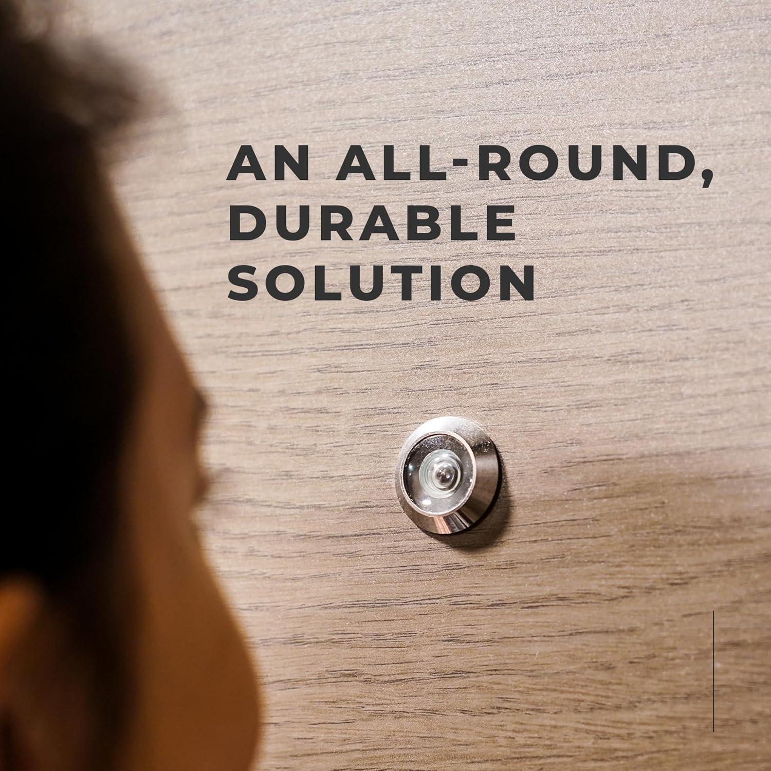 Mirilla para Puerta MomsUnited 200° - Paquete de 3 con Broca