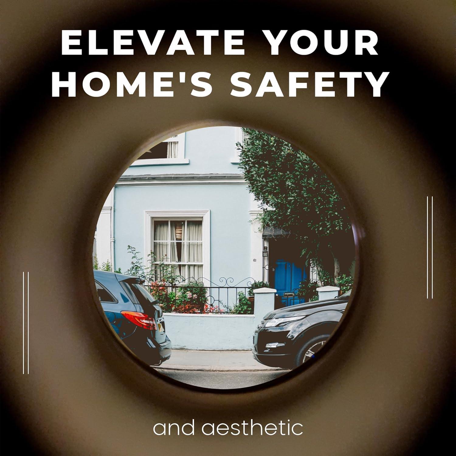 Mirilla para Puerta MomsUnited 200° - Paquete de 3 con Broca