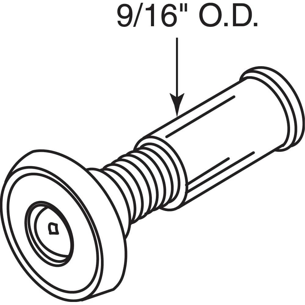 Mirador de Puerta Cromado Prime-Line S 4185 180 Grados 14 mm