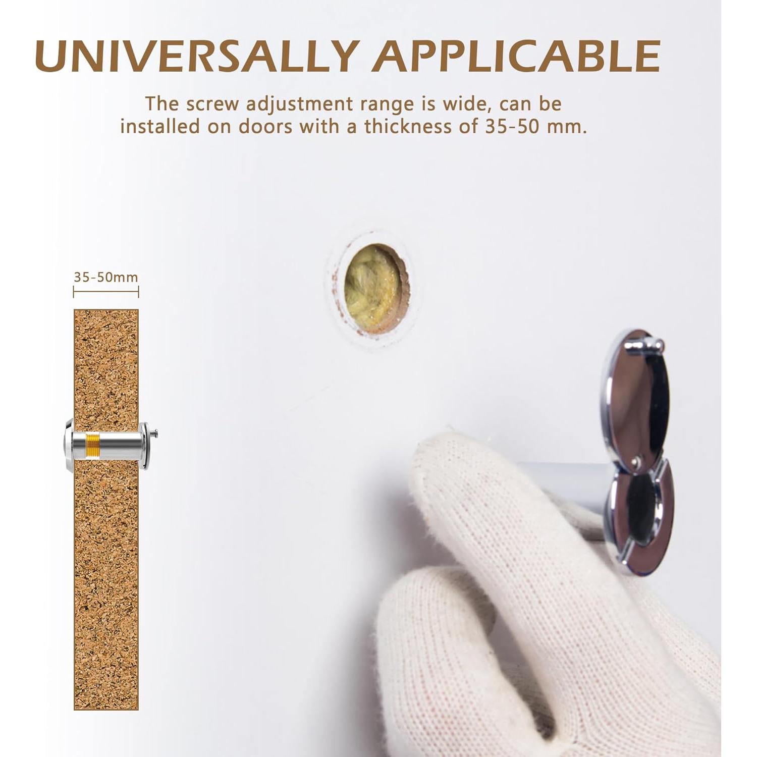 Visor de Puerta BlingKingdom 14mm con Cubierta de Privacidad