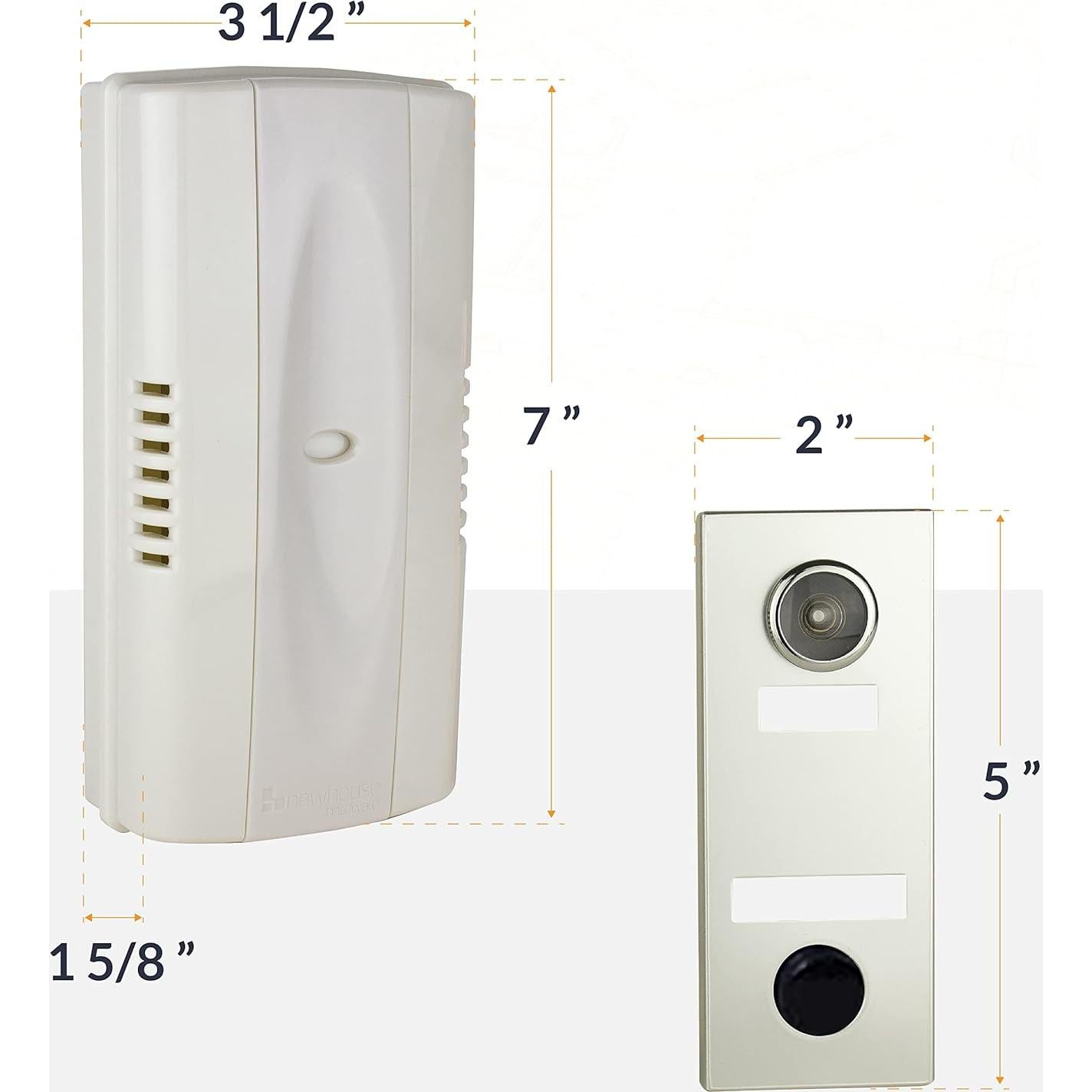 Timbre mecánico Newhouse con visor 180° plateado
