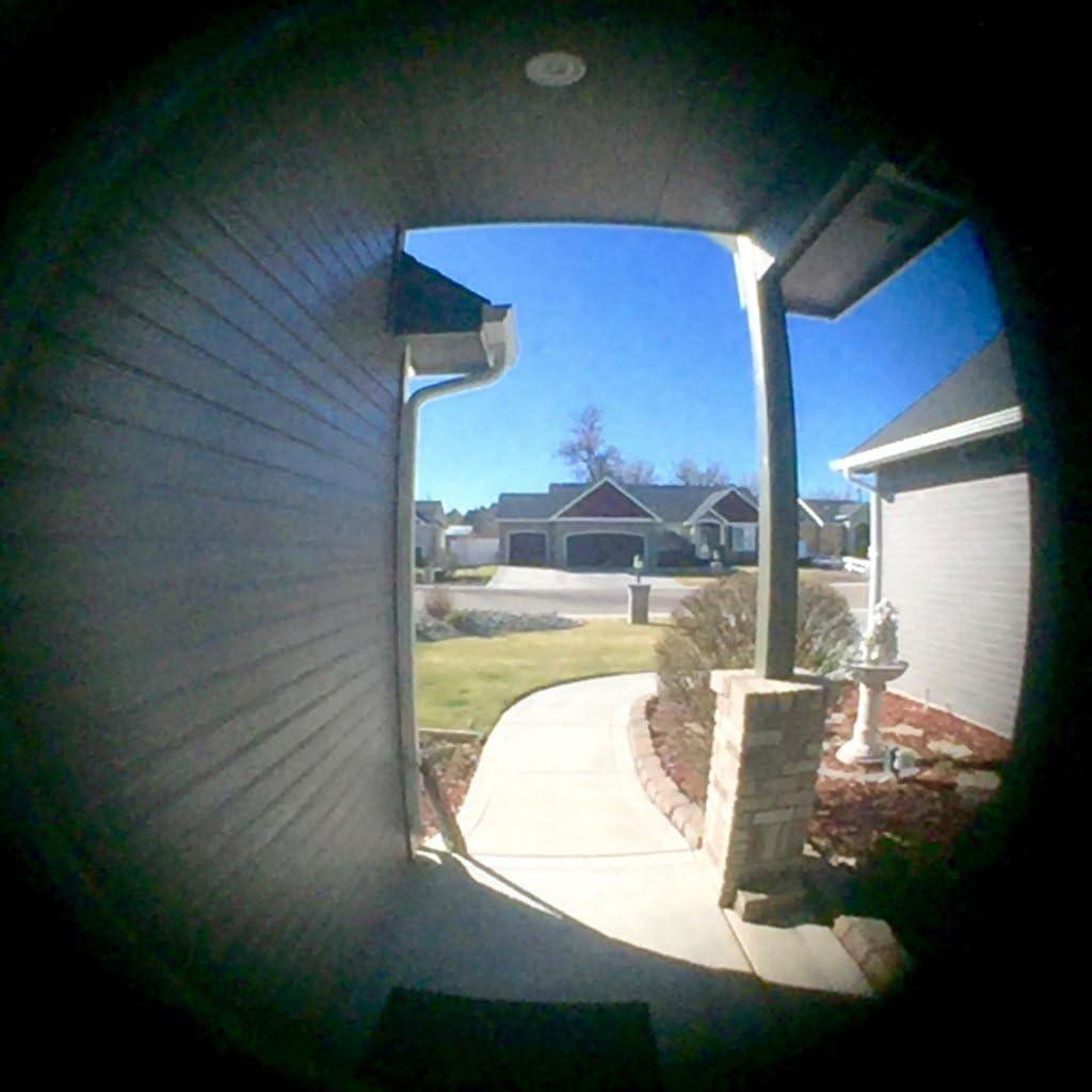 Visor de puerta Sumnacon 220° latón sólido 2 Pcs plata