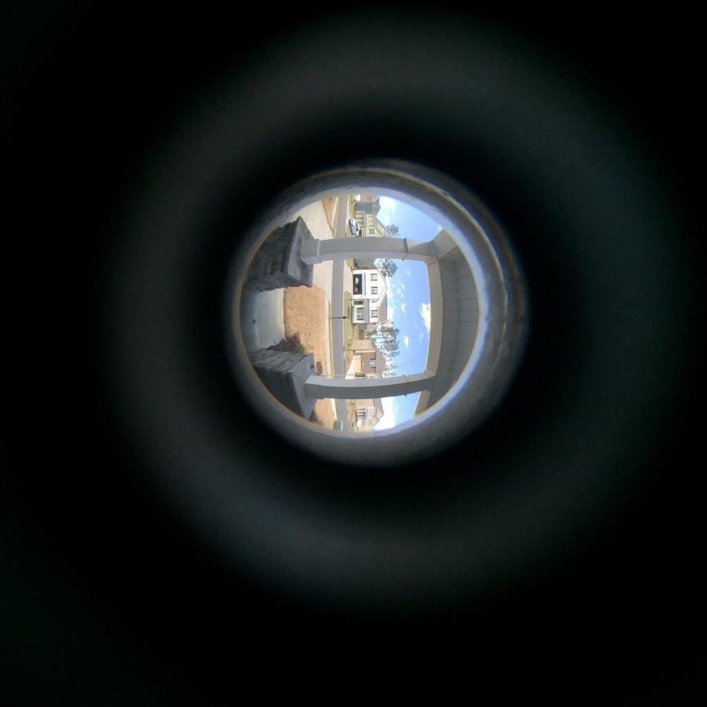 Visor de puerta Sumnacon 220° latón sólido 2 Pcs plata