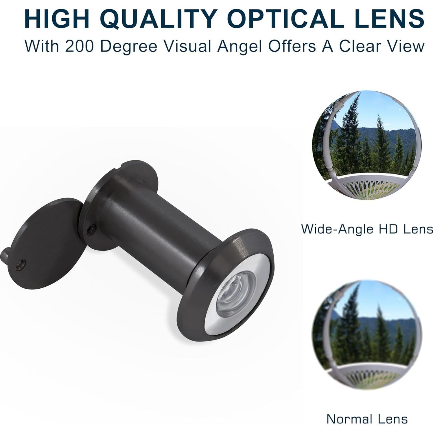 Mirilla de Seguridad RONESS con Cubierta Rotativa 35-55mm