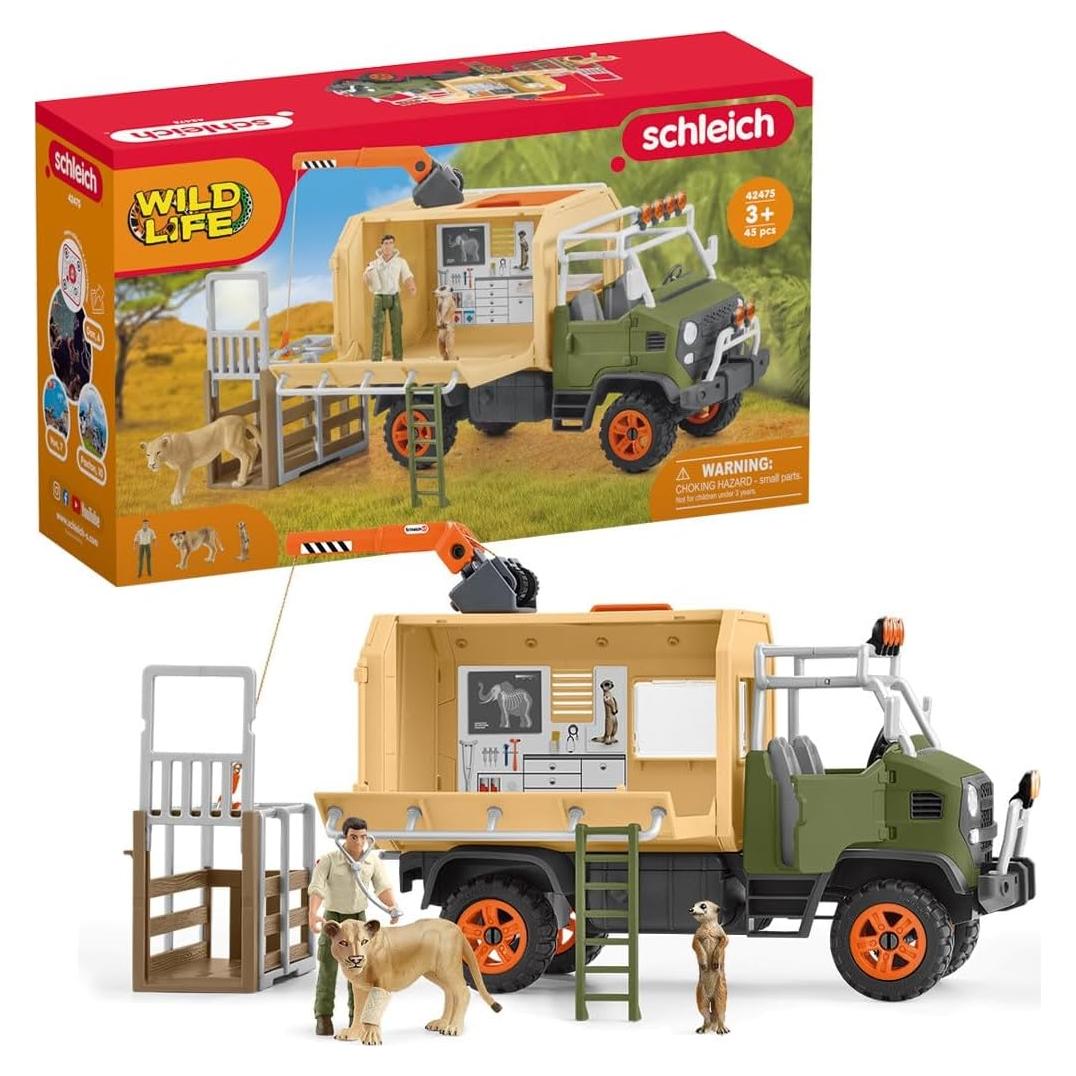 Juego de Rescate de Animales Schleich 45 Piezas