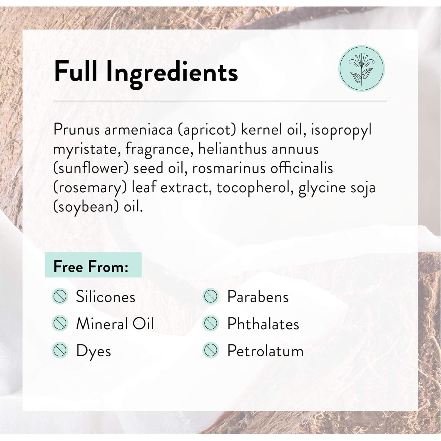 Aceite Corporal Hidratante J.R. Watkins 177 ml Leche de Coco y Miel