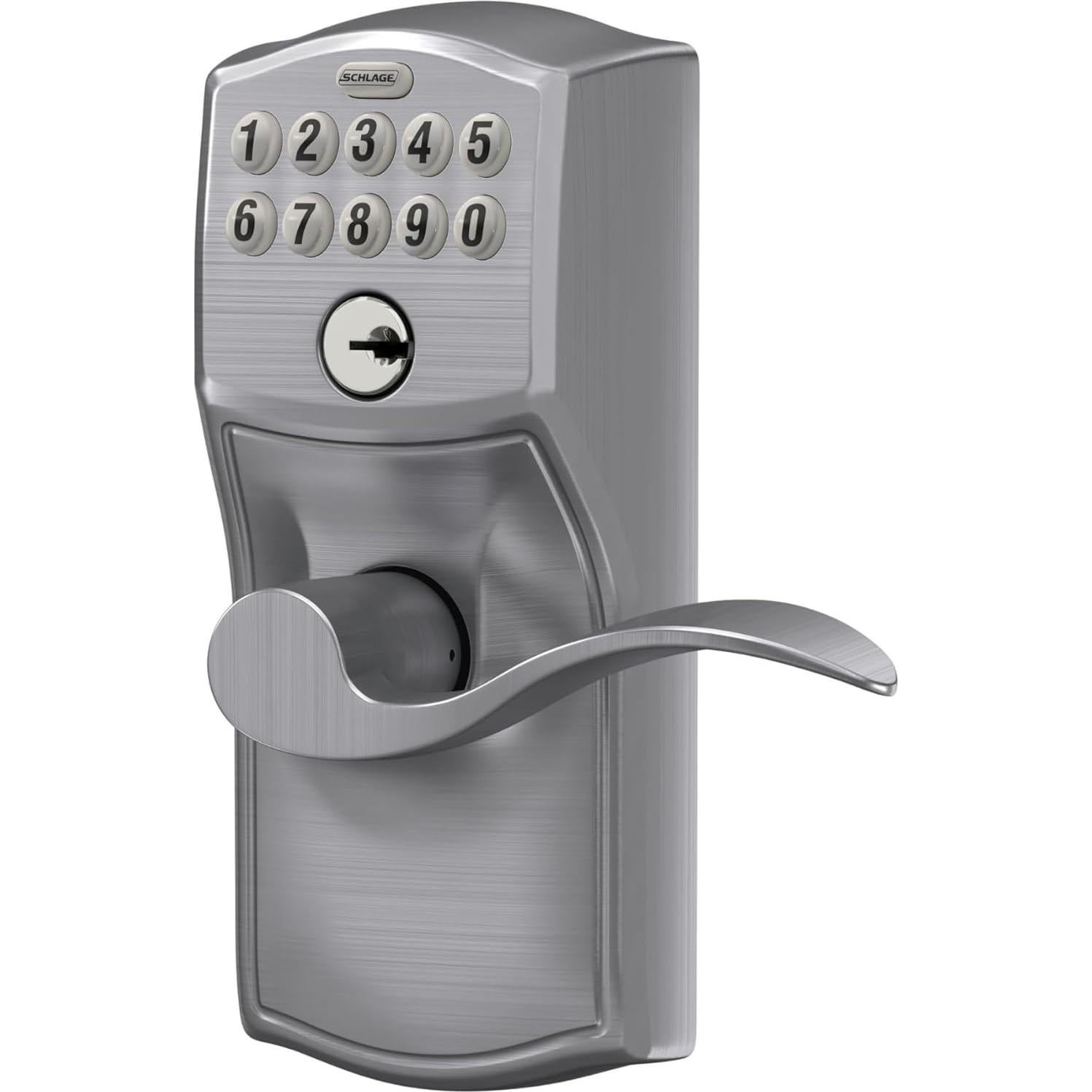 Cerradura Electrónica Schlage FE595 Camelot con Teclado y Flex-Lock