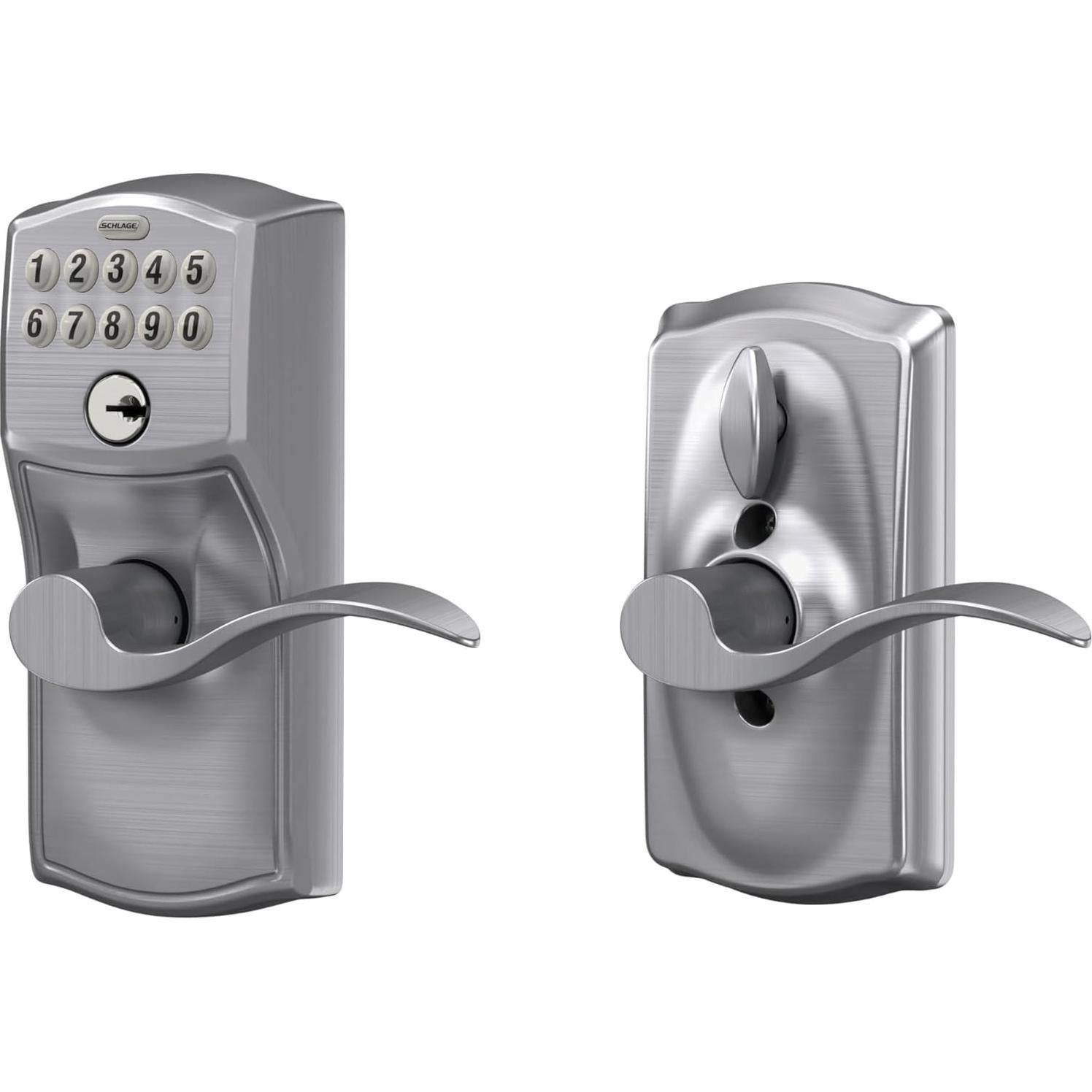 Cerradura Electrónica Schlage FE595 Camelot con Teclado y Flex-Lock