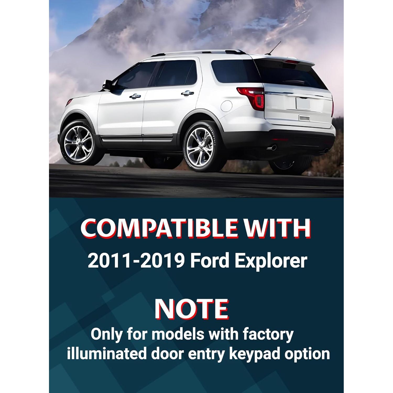 Teclado de entrada sin llave Ntoauto para Ford Explorer 2011-2019