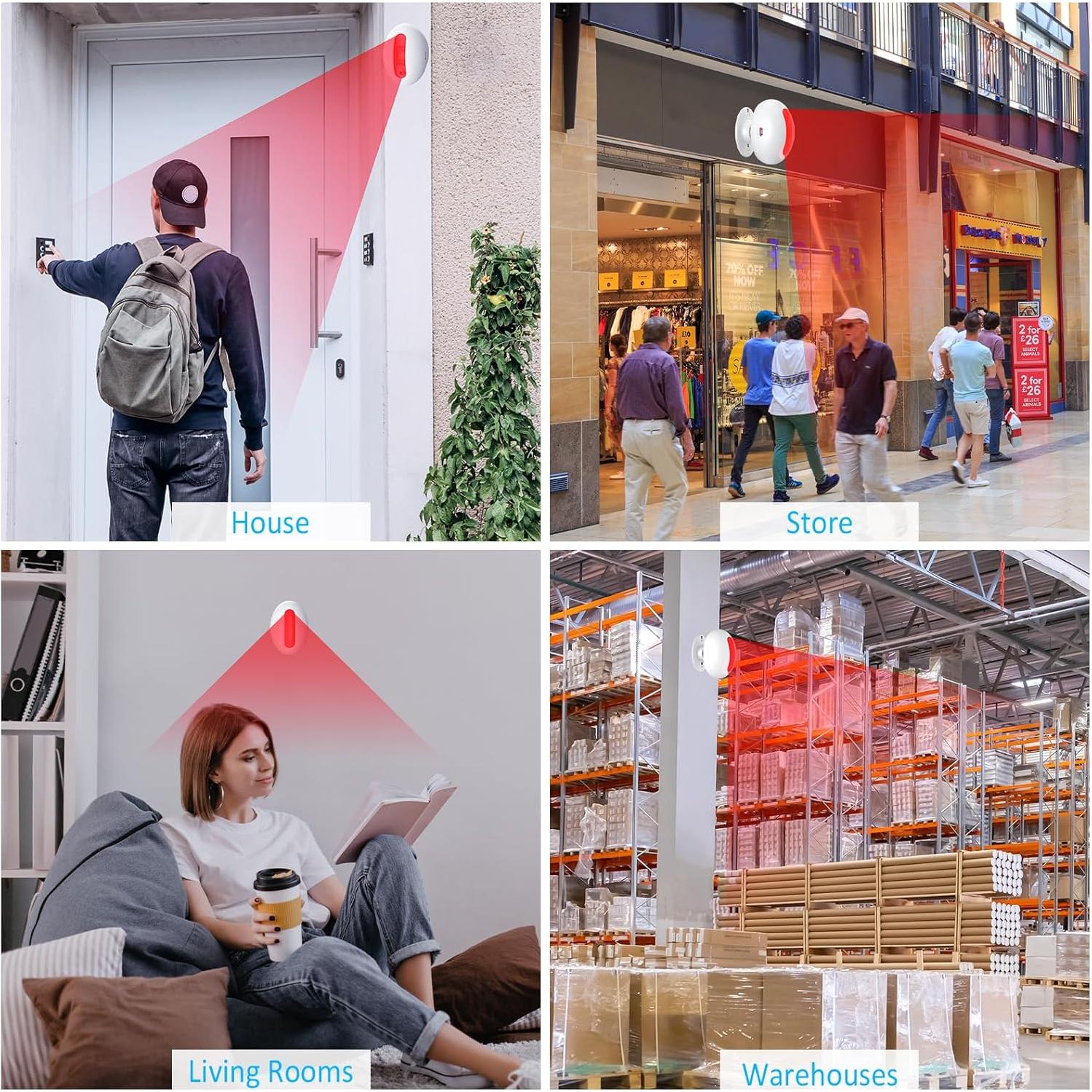 Timbre de Puerta Inalámbrico AMHEY con Sensor de Movimiento