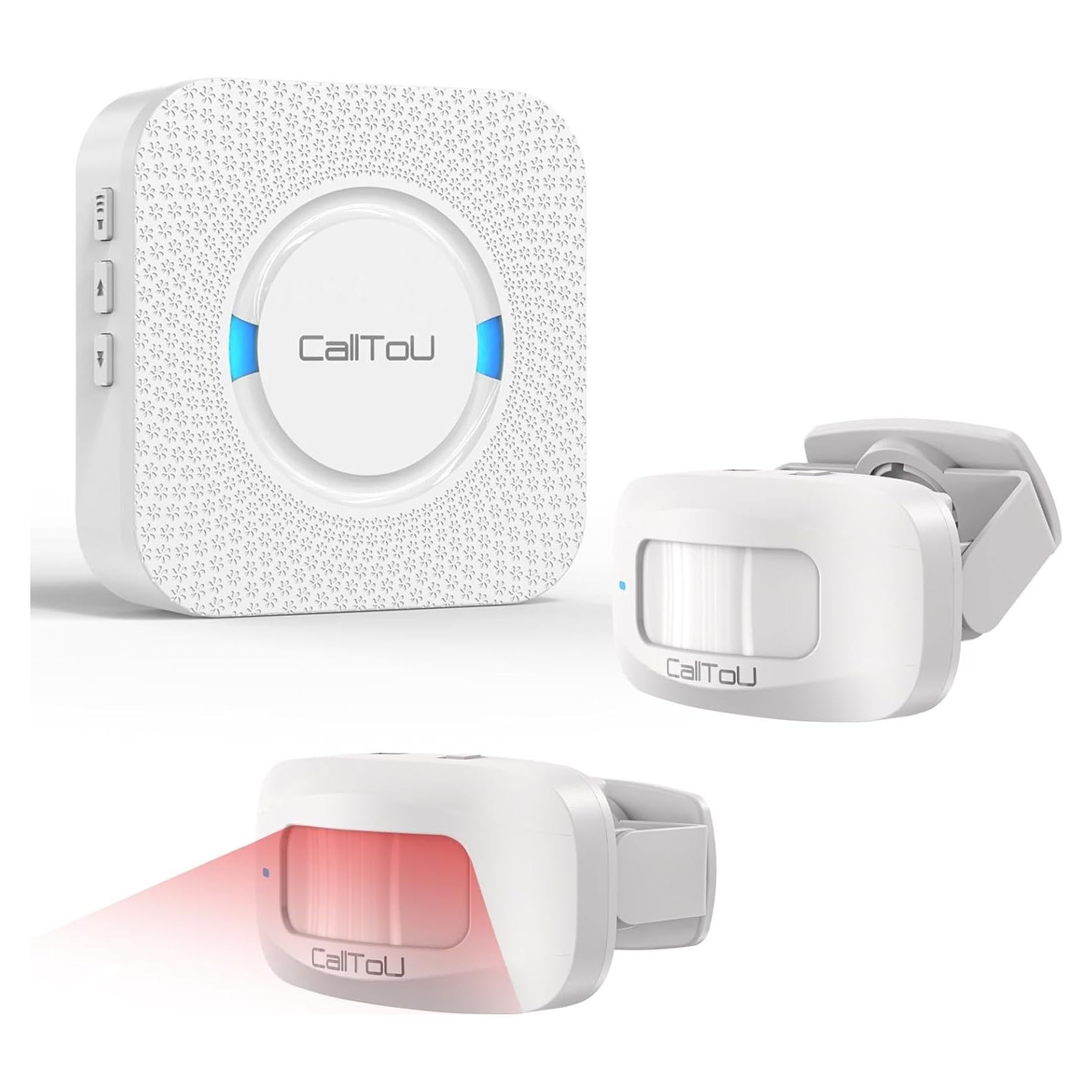 Alarma de Movimiento Inalámbrica CallToU con 2 Sensores y Receptor