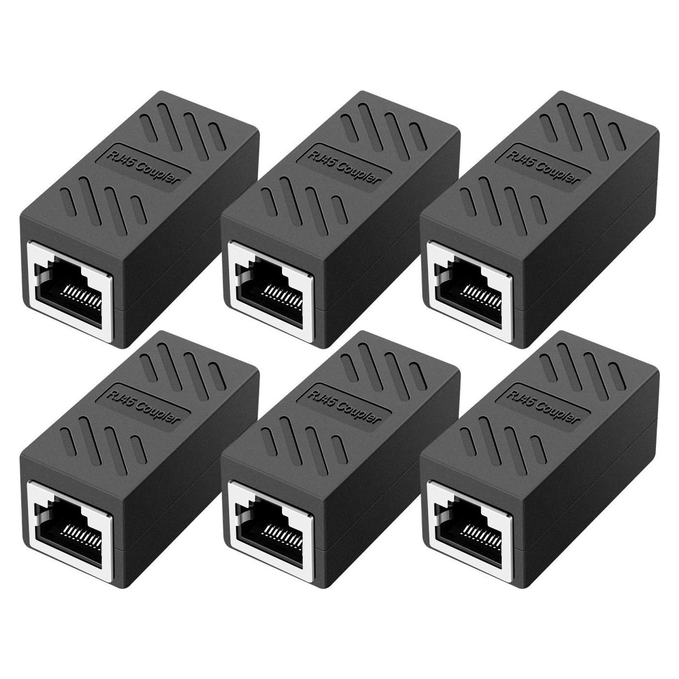Acoplador RJ45 Hembra a Hembra ZUZONG Cat8/7/6/5e/5 - Paquete de 6