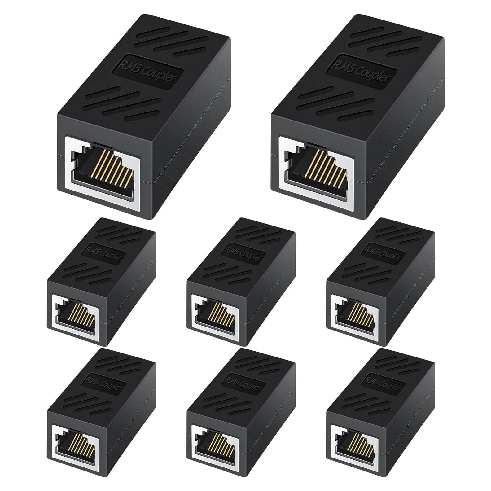 Acoplador RJ45 Femenino a Femenino ANPKEC para Red Cat7/Cat6