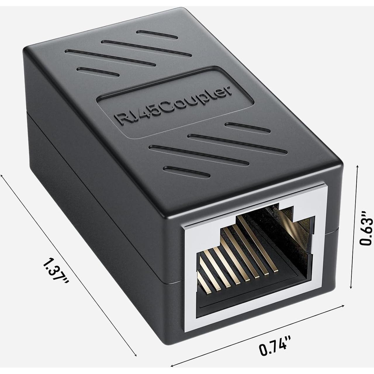 Acoplador de Red DARKROCK RJ45 para Cat7/Cat6/Cat5e/Cat5