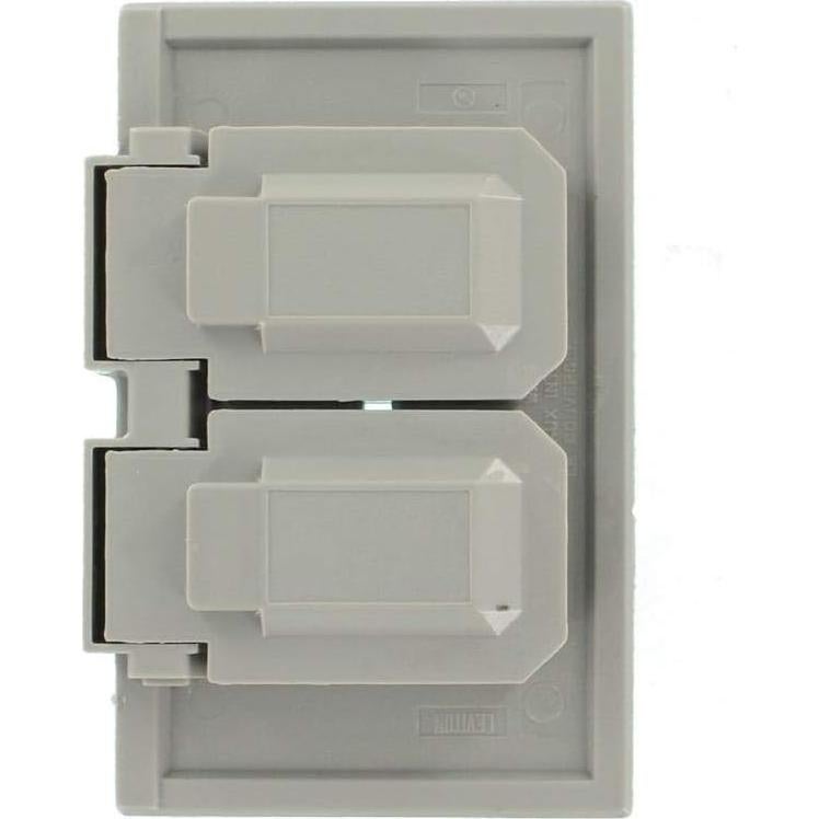 Cubierta a Prueba de Climas Leviton 1-Gang Gris para Receptáculos