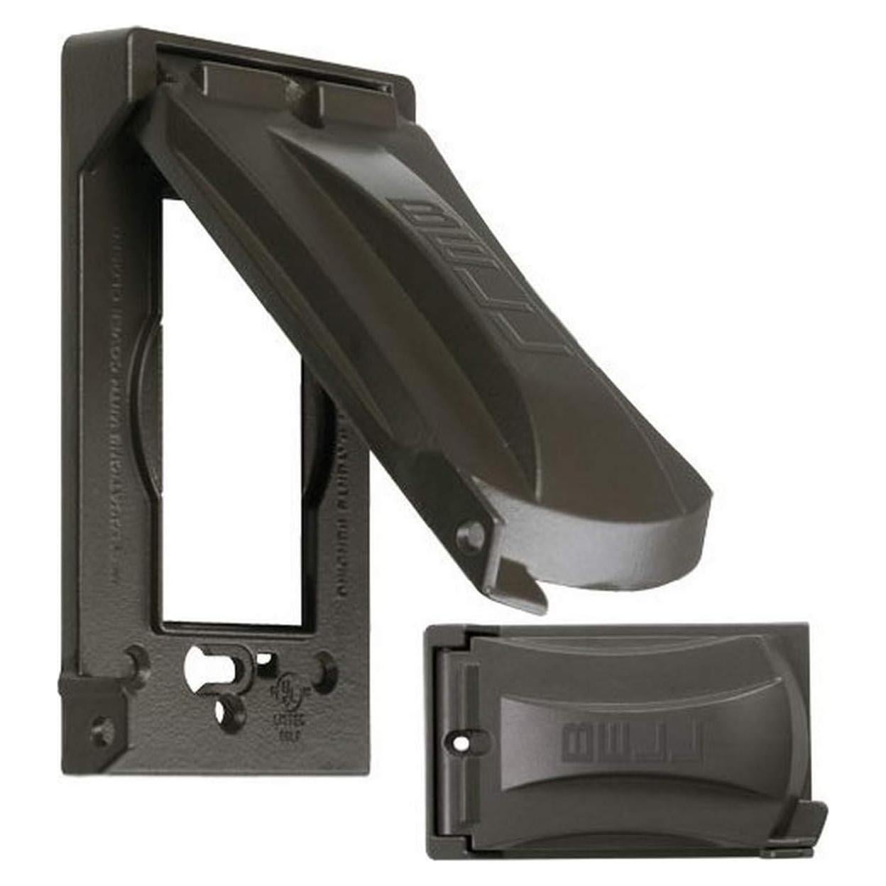 Cubierta de metal a prueba de agua Hubbell MX1050Z 12-en-1 bronce