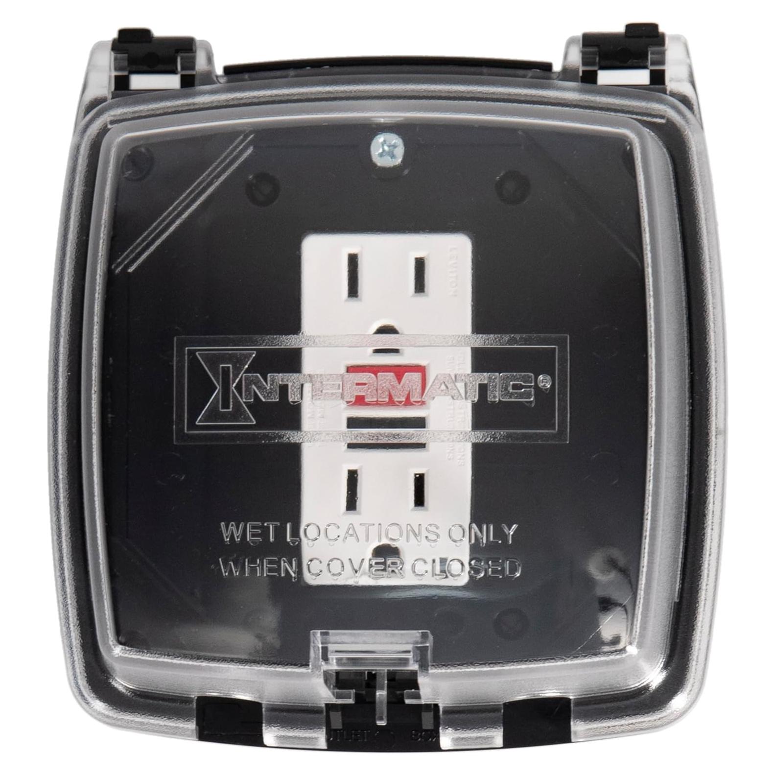 Cubierta de Receptáculo Plástico Intermatic WP1020C 4" Clima