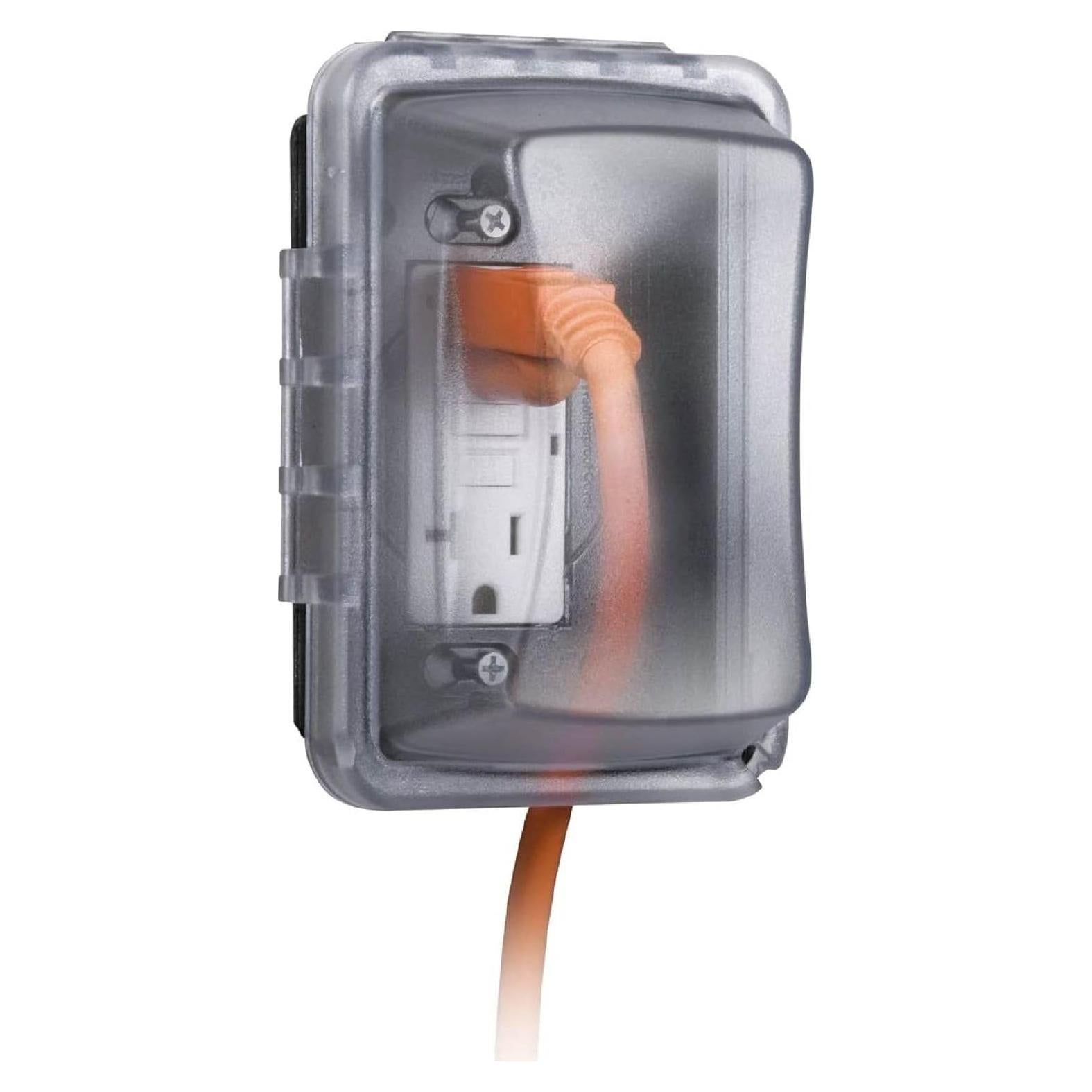 Cubierta de Salida Eléctrica TayMac MM410C 1-Gang Clara