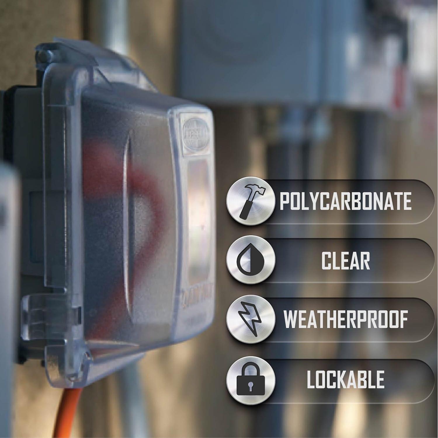 Cubierta de Salida Eléctrica TayMac MM410C 1-Gang Clara