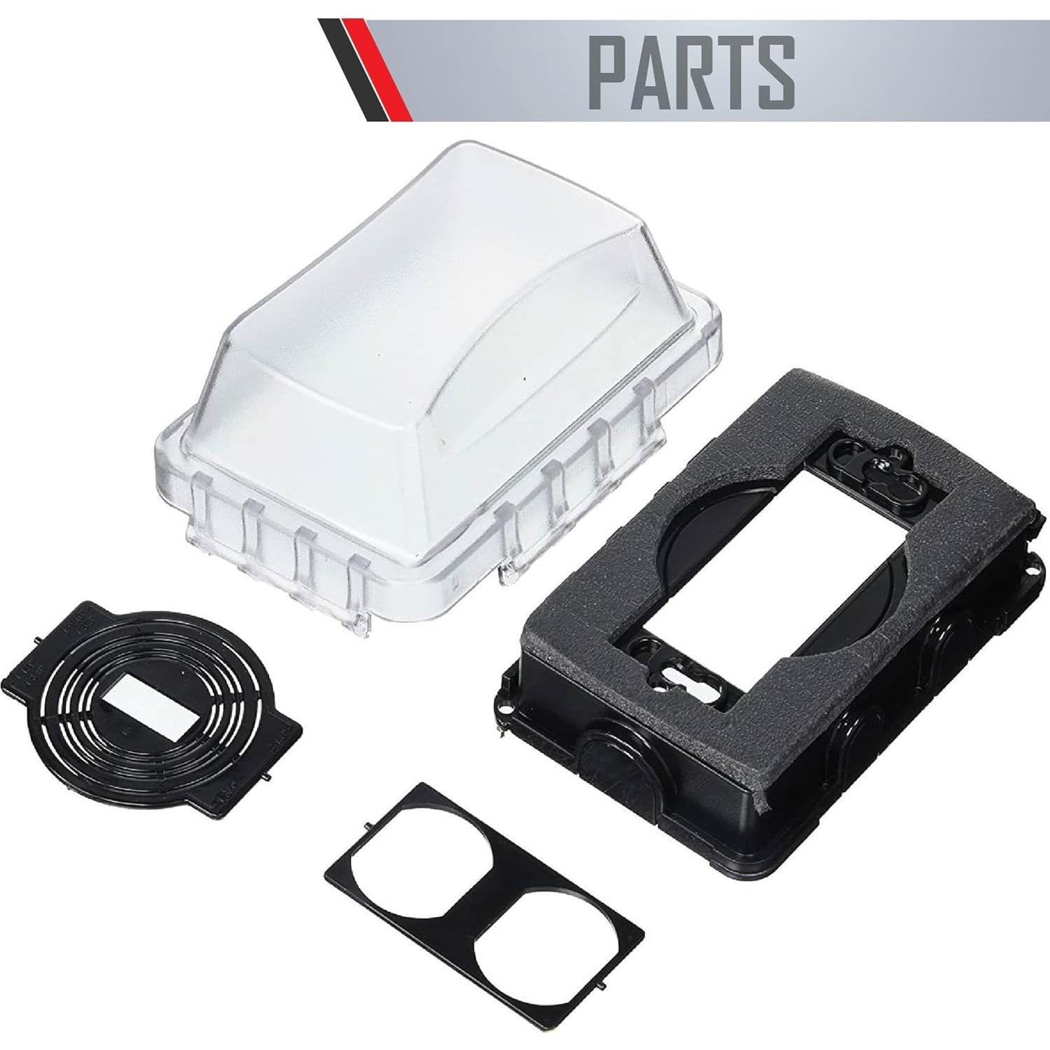 Cubierta de Salida Eléctrica TayMac MM410C 1-Gang Clara