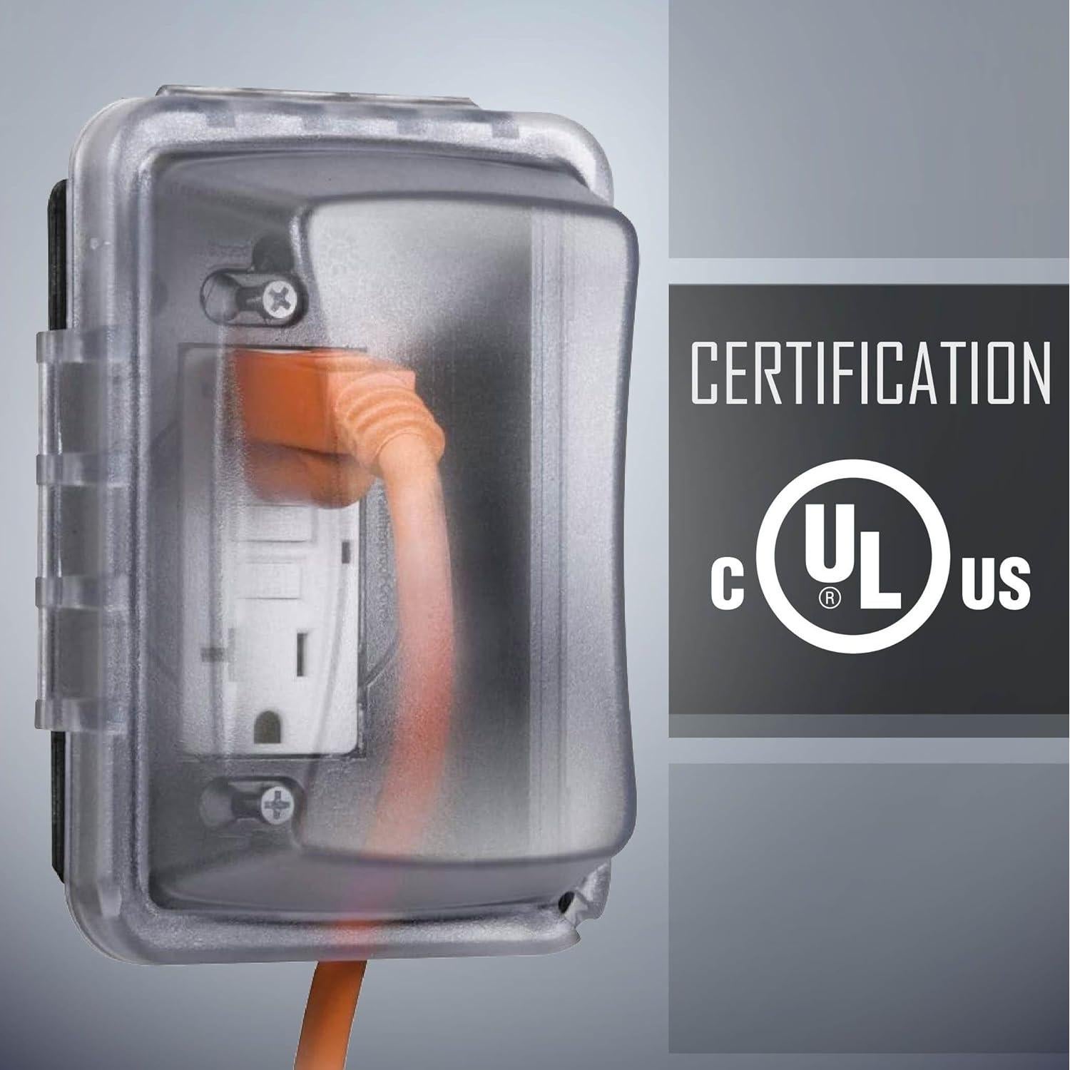 Cubierta de Salida Eléctrica TayMac MM410C 1-Gang Clara