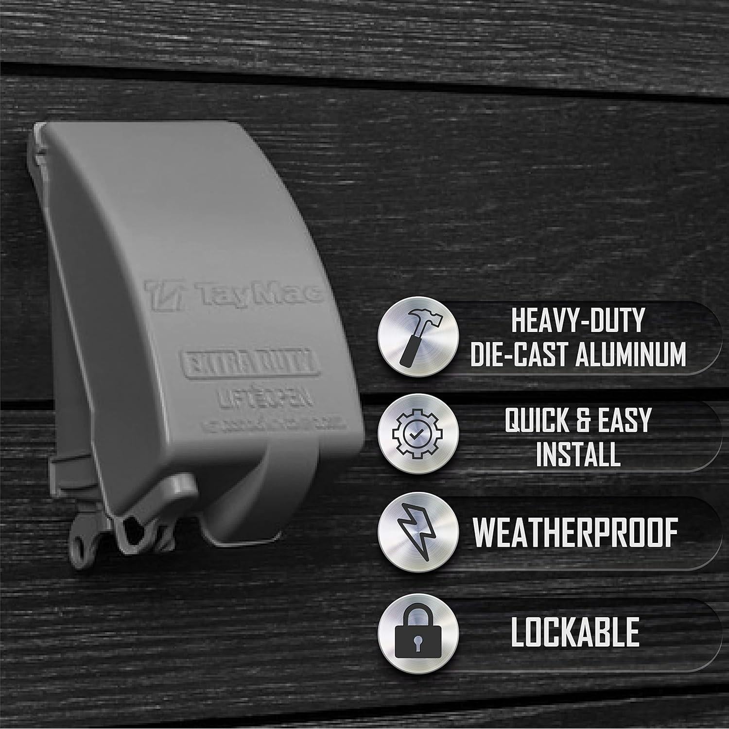 Cubierta Metálica TayMac MX4280S 1-Gang a Prueba de Climas