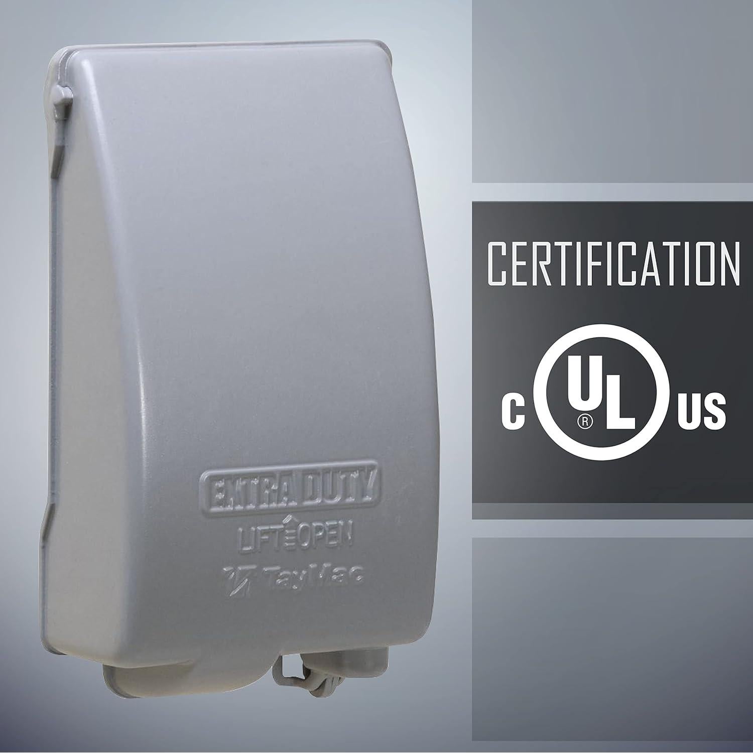 Cubierta Metálica TayMac MX4280S 1-Gang a Prueba de Climas