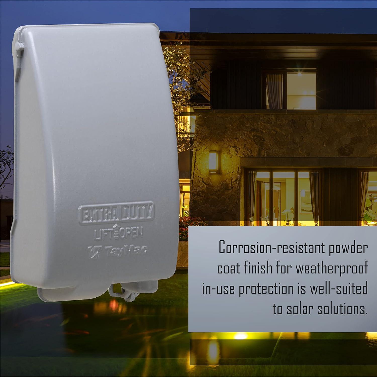 Cubierta Metálica TayMac MX4280S 1-Gang a Prueba de Climas