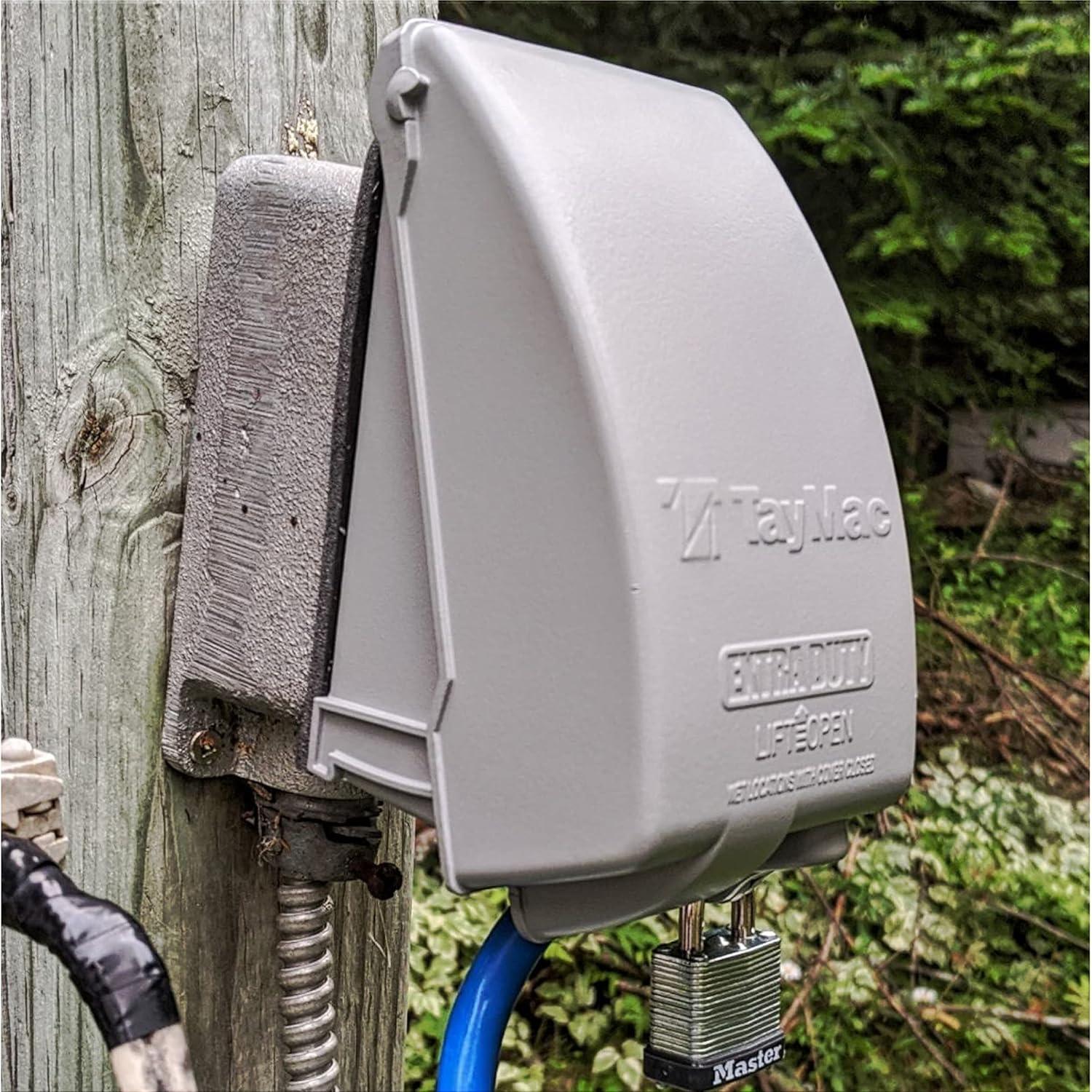 Cubierta Metálica TayMac MX4280S 1-Gang a Prueba de Climas