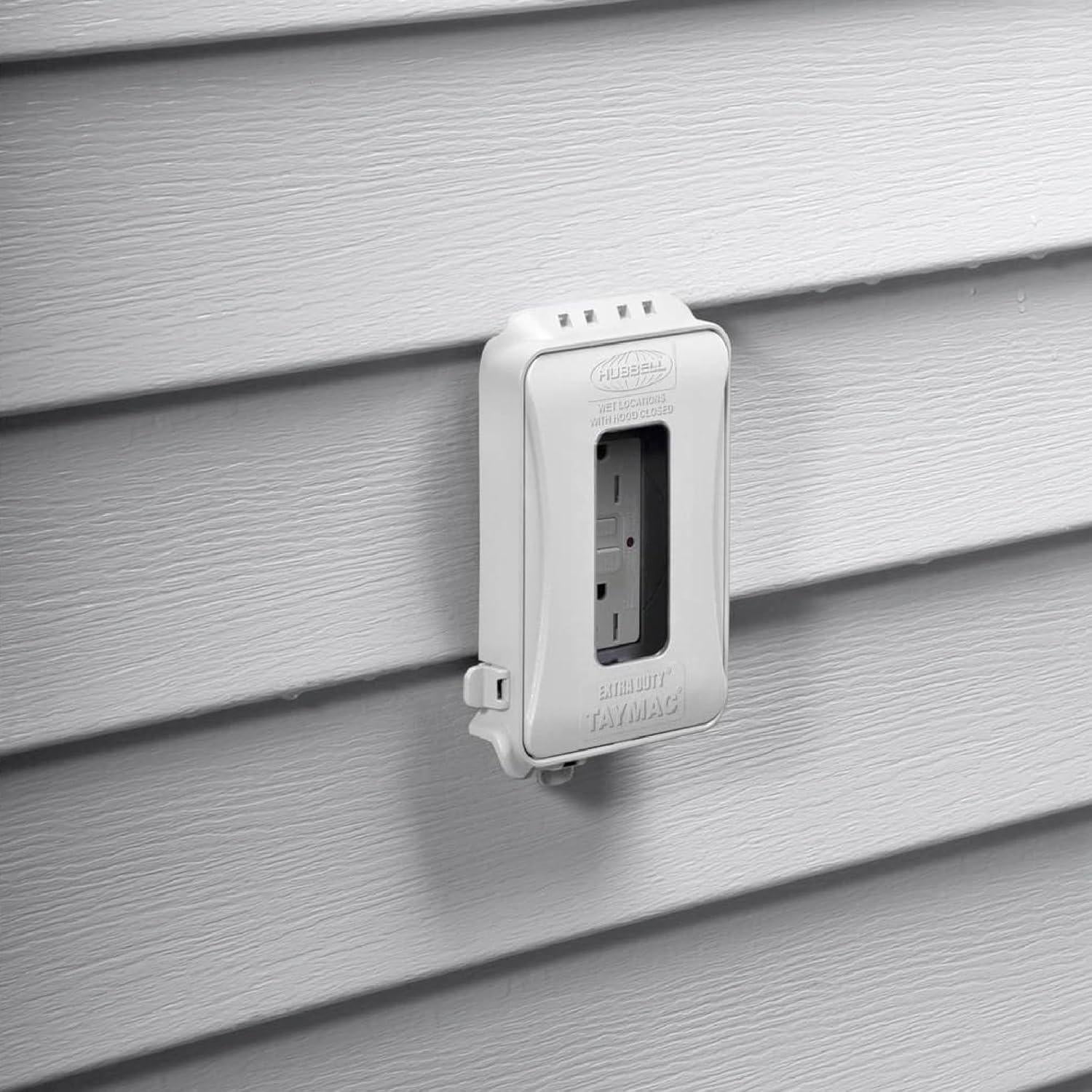 Cubierta de Enchufe Eléctrico TayMac ML500W 1 Gang Extra Fuerte