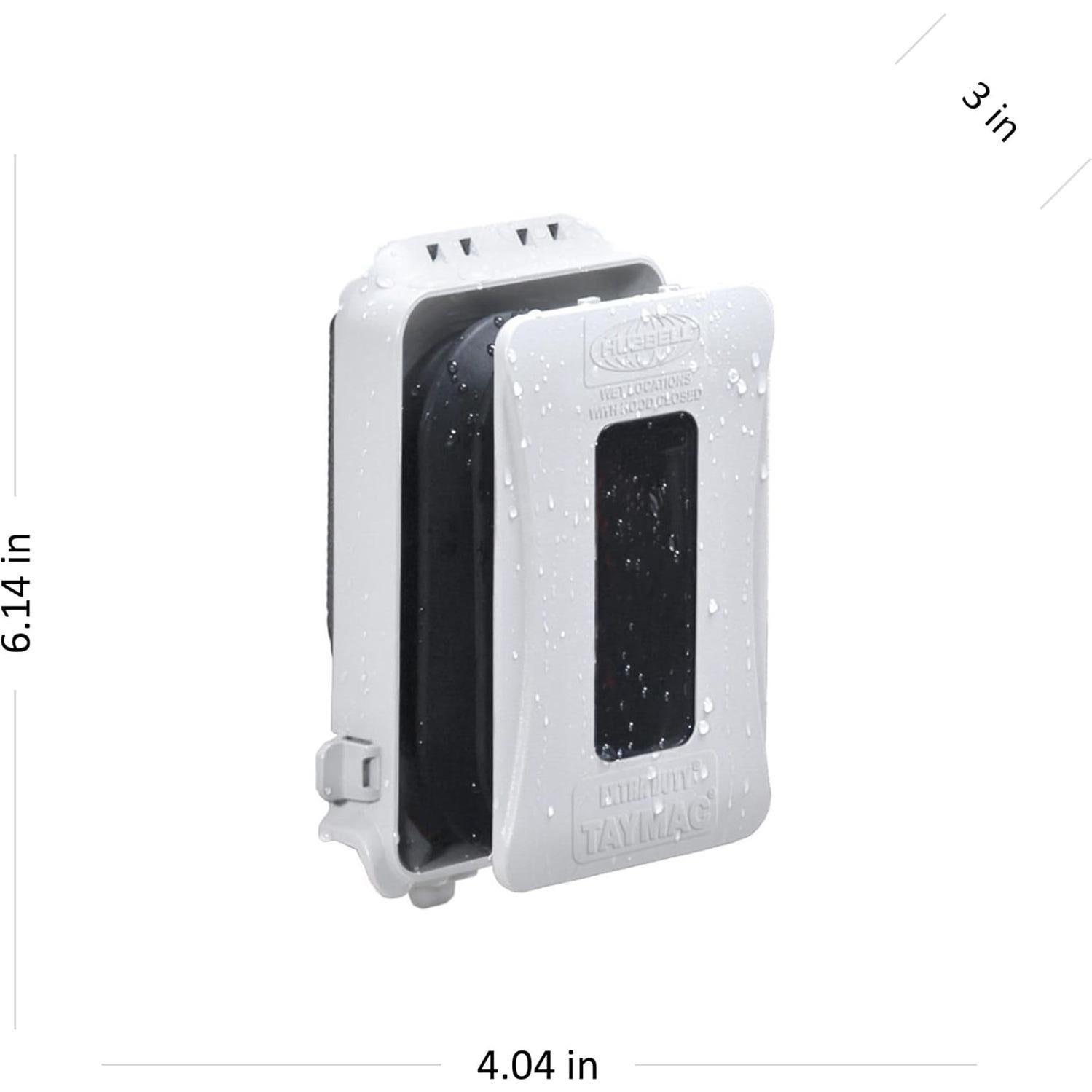 Cubierta de Enchufe Eléctrico TayMac ML500W 1 Gang Extra Fuerte