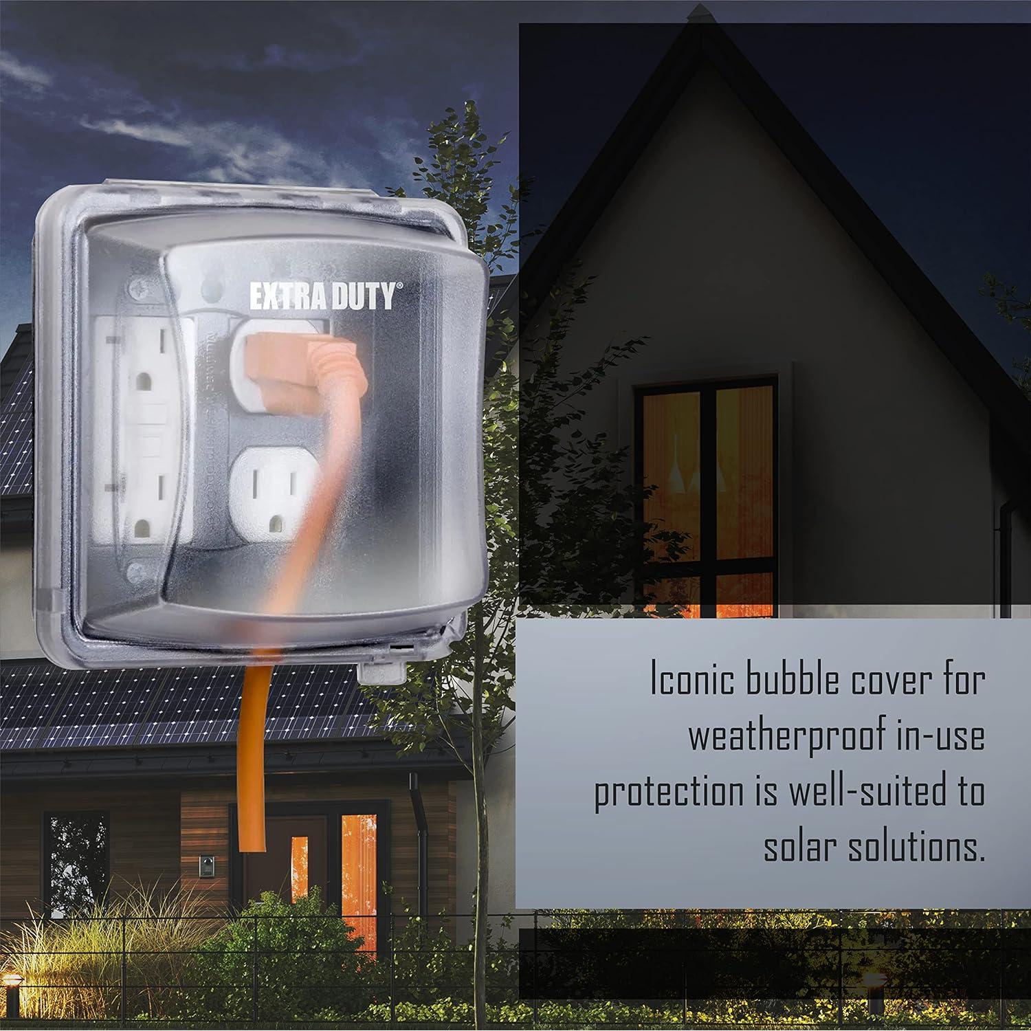 Cubierta de Enchufe Eléctrico TayMac MM2420C 2-Gang Transparente