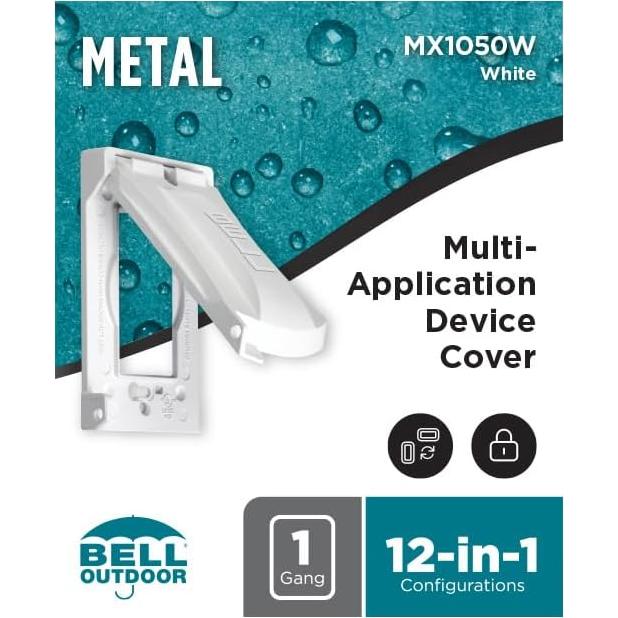 Cubierta Metálica Impermeable Hubbell-Bell MX1050W 12-en-1