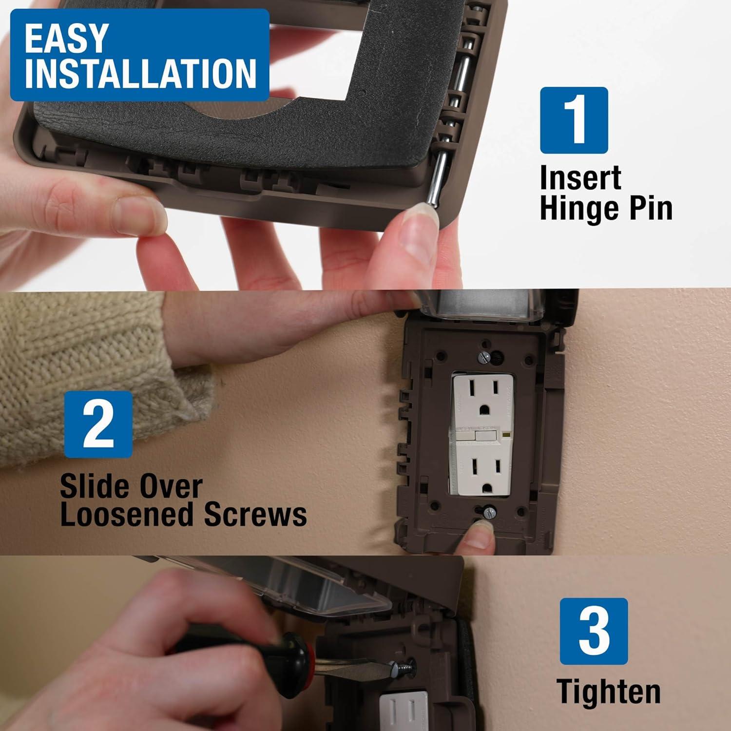 Cubierta a Prueba de Climas Intermatic WP7000BR 1 Gang Marrón