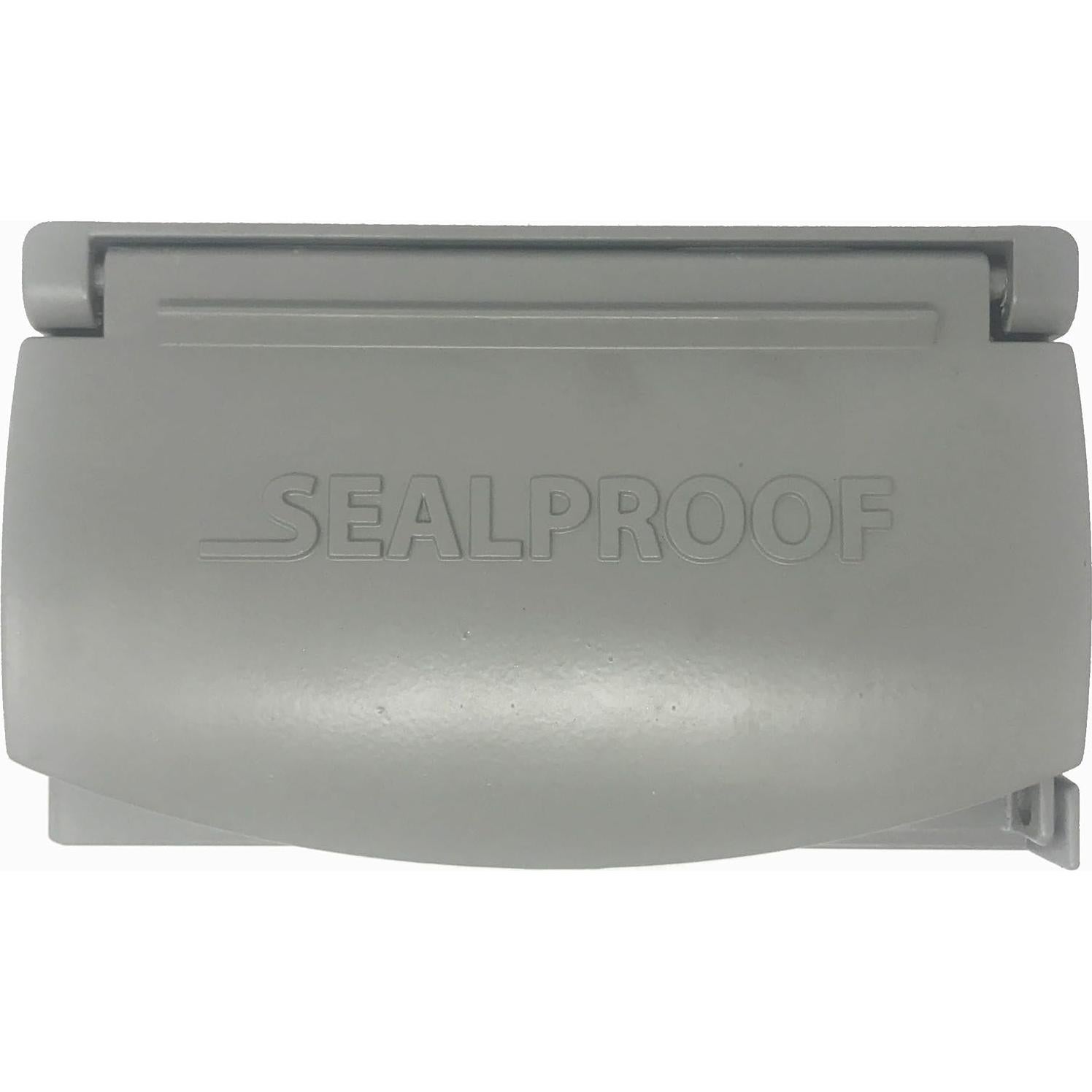 Cubierta de Salida Metálica Sealproof 1-Gang Gris Horizontal