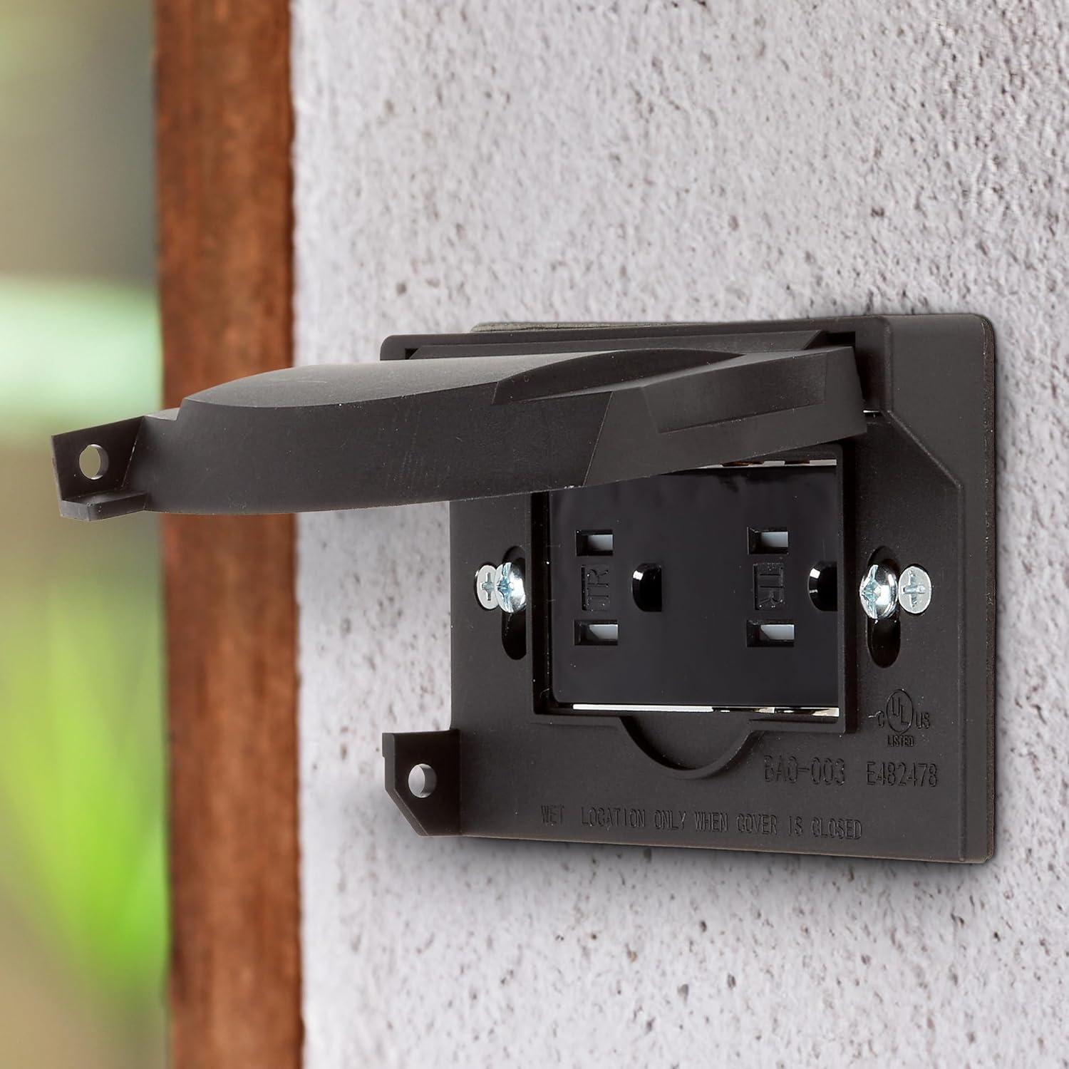 Cubierta de Salida Exterior Maxxima 1-Gang Resistente Climas 2-Pack