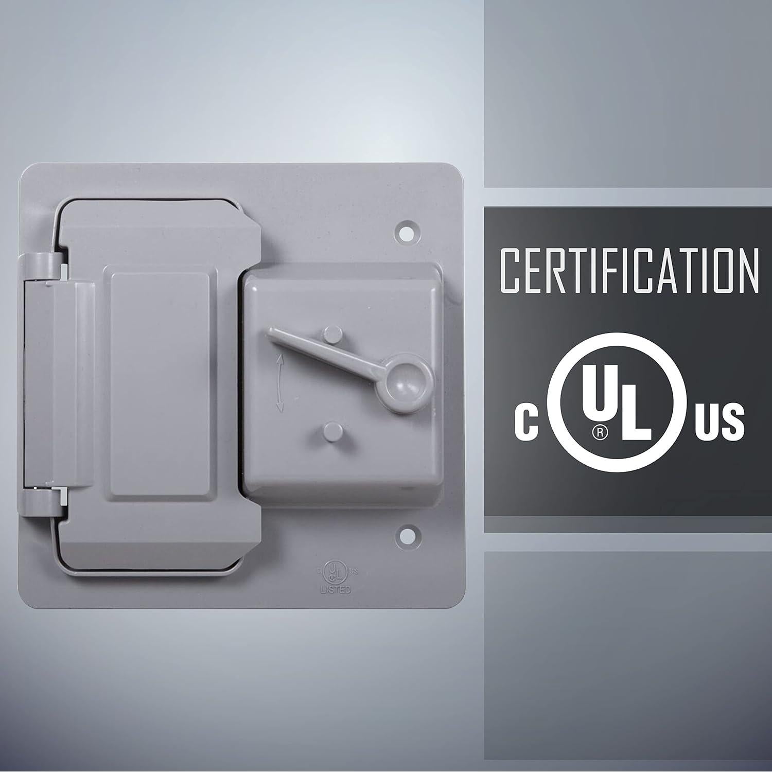 Cubierta a Prueba de Climas 2-Gang BELL PTC521GY Gris