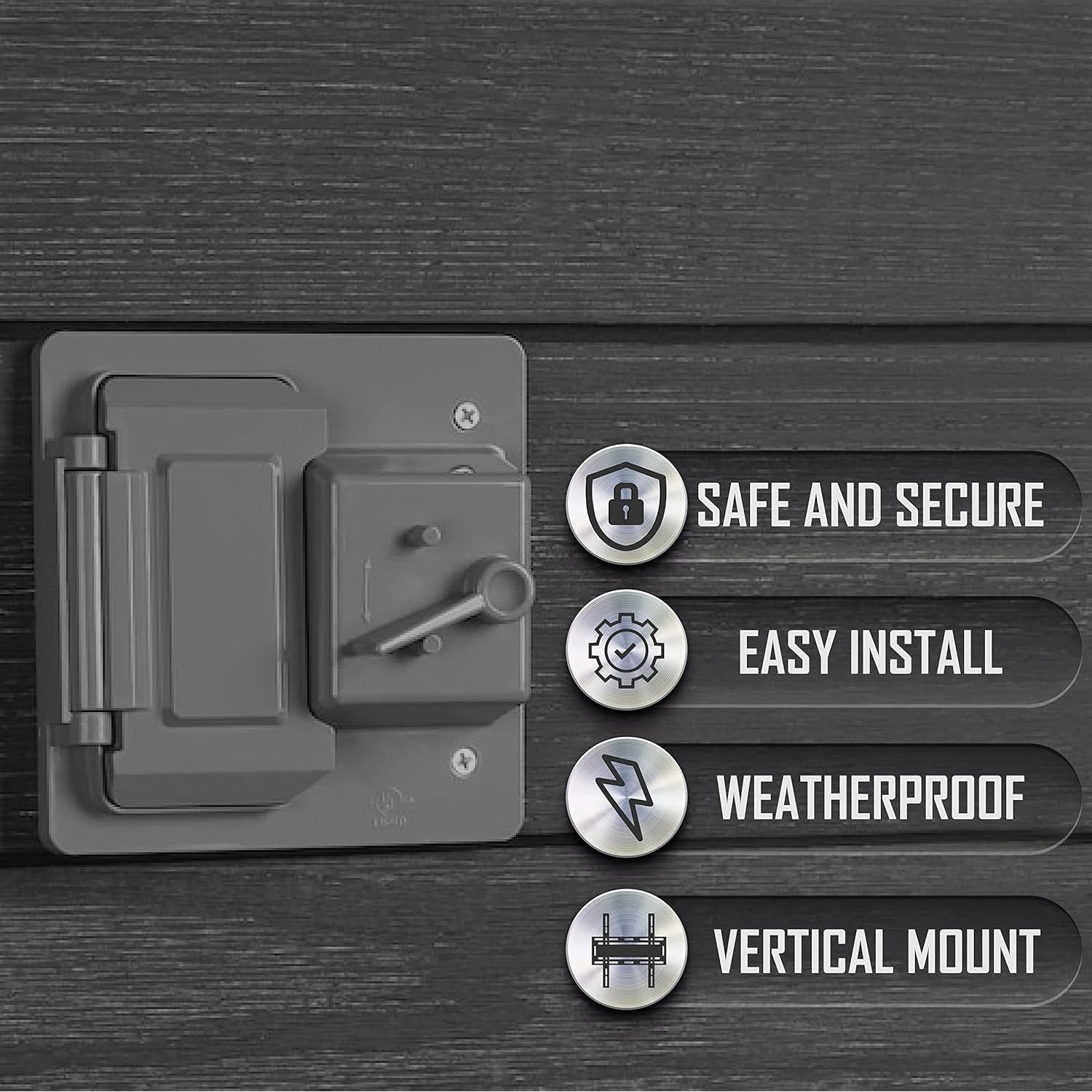 Cubierta a Prueba de Climas 2-Gang BELL PTC521GY Gris