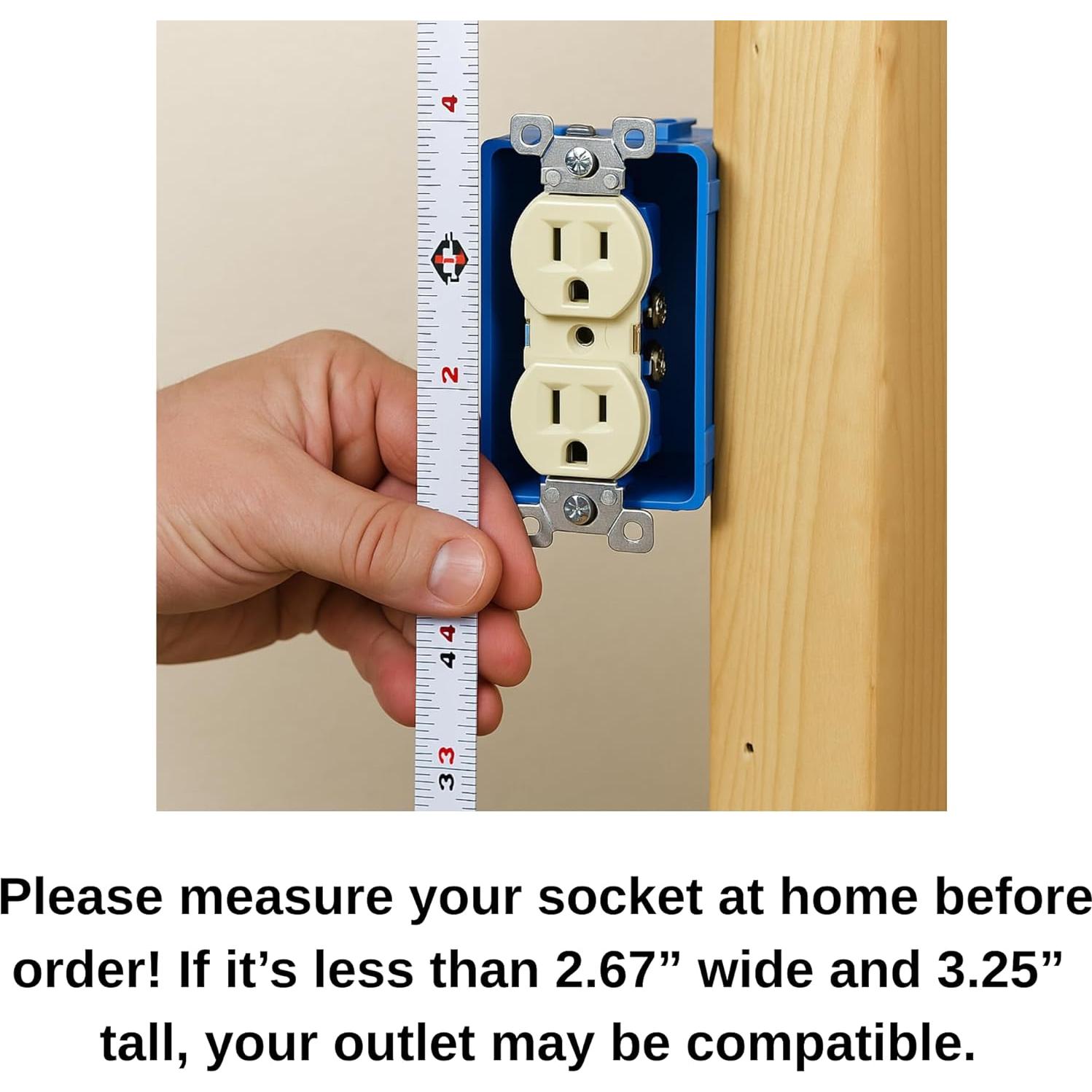 Cubierta Impermeable para Enchufe BuleVina 6.78x8.26cm