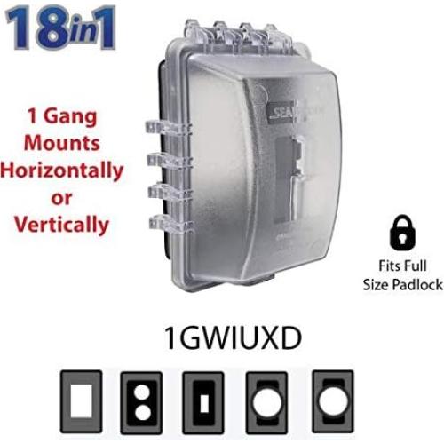 Cubierta de Salida Exterior 1-Gang Sealproof UL Extra Duty