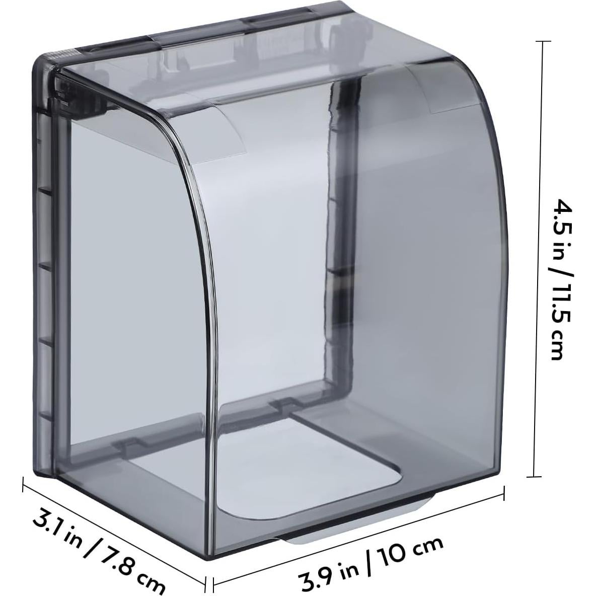 Cubierta de Enchufe Impermeable DECHOUS 9.9x11.4 cm Transparente