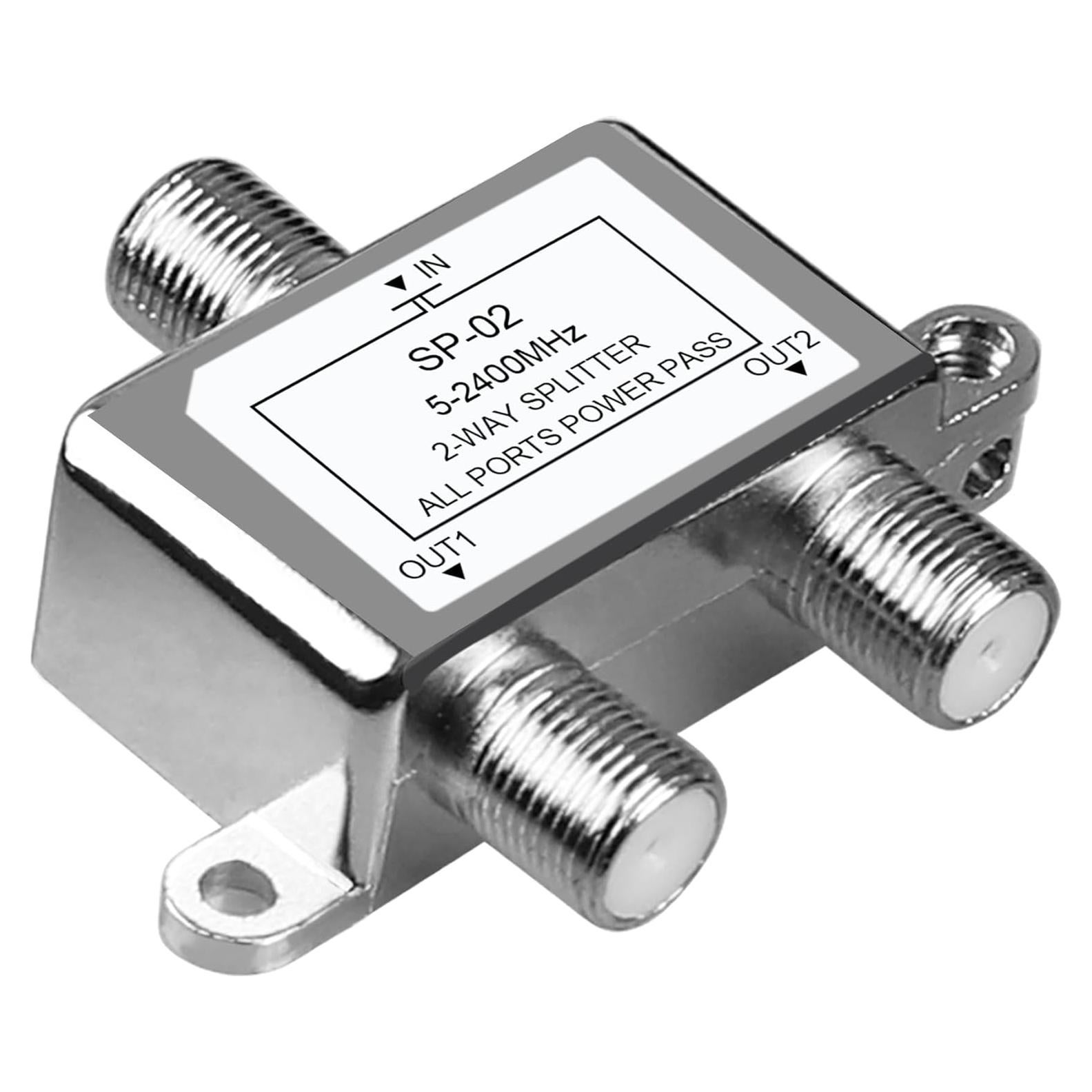 Divisor Coaxial NEWCARE 2 Vías 5-2400MHz para TV e Internet
