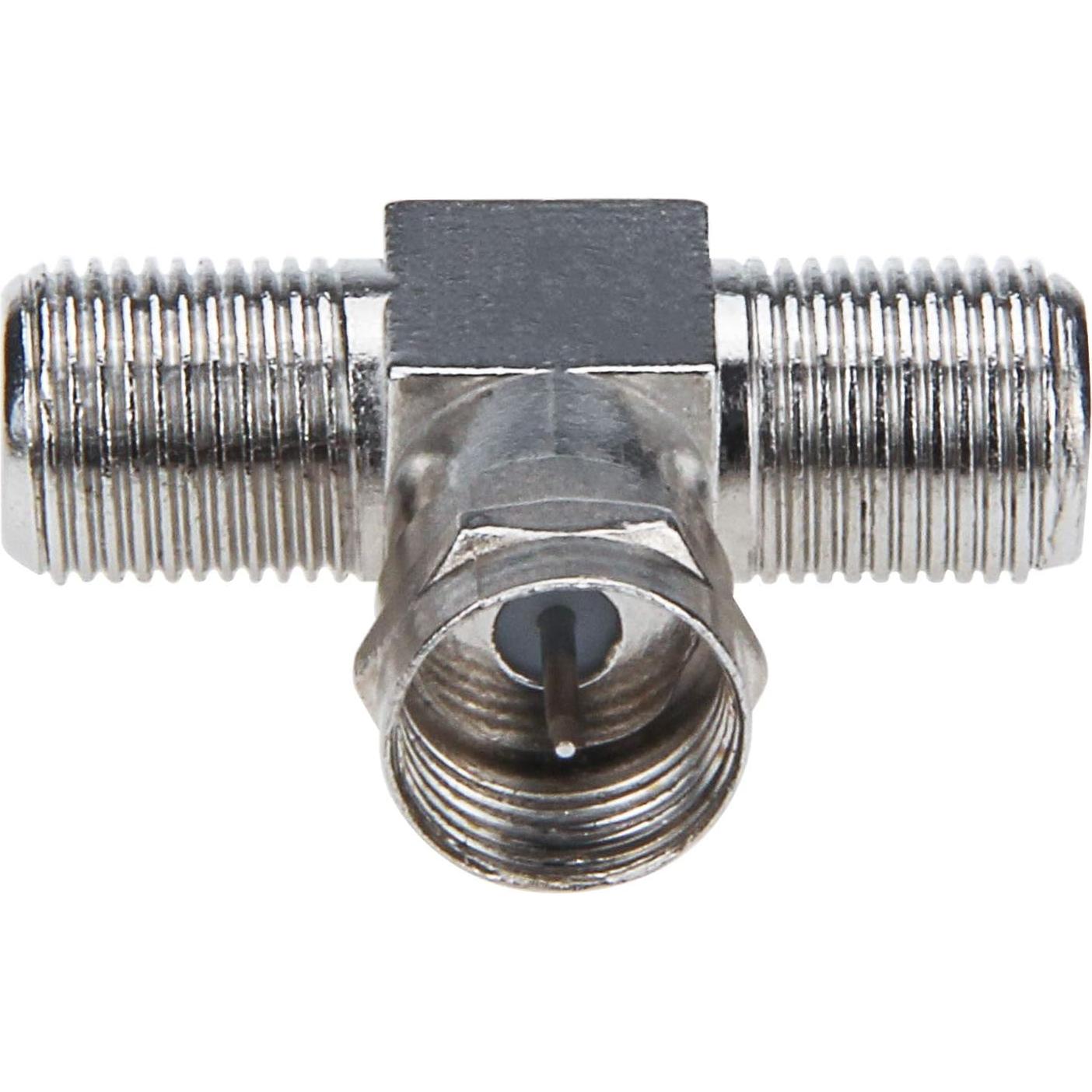 Divisor de Cable Coaxial RFAdapter 2 en 1 F a 2 F Hembra